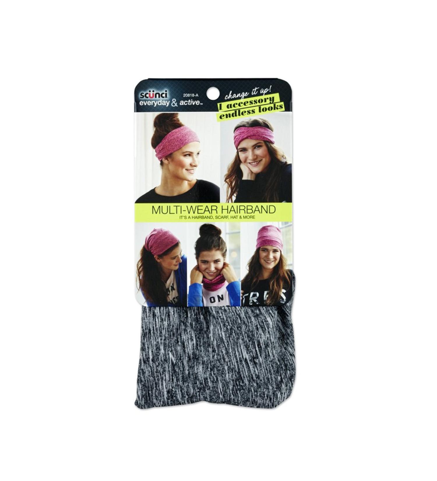 Scunci Pink Multi-Wear Hairband - Versatile Style Accessory - Buy Online on GoSupps.com