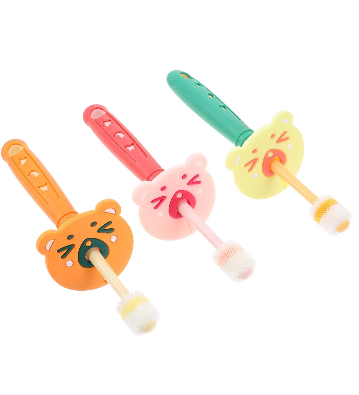 Healeeved 3st toothbrush cotton stuff for babies baby brush made of silicone banana made of silicone teeth clean tooth cleaning brush pp toddler oral