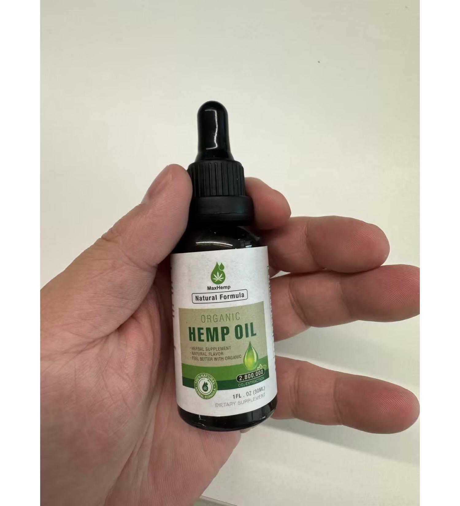 MaxHemp (3-Pack) Natural Oil Drops High Potency Vegan Non-GMO - Buy Online on GoSupps.com