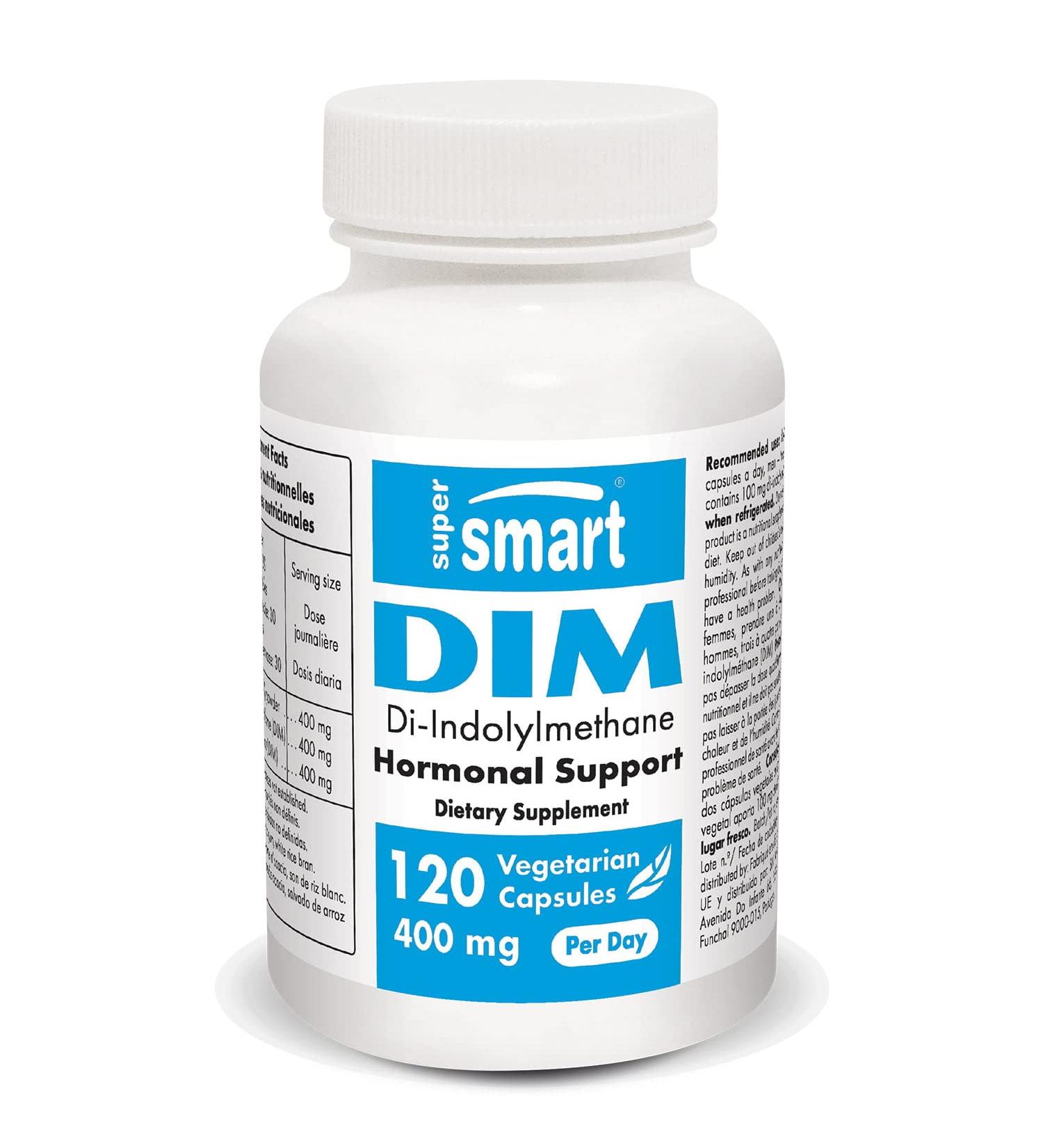 yhn DIM Supplement 400 mg per Day (Di-IndolylMethane) - Estrogen Balance & Menopause Supplement - Hormonal Support | Non-GMO & Gluten Free - 120 Vegetarian Capsules - Buy Online on GoSupps.com