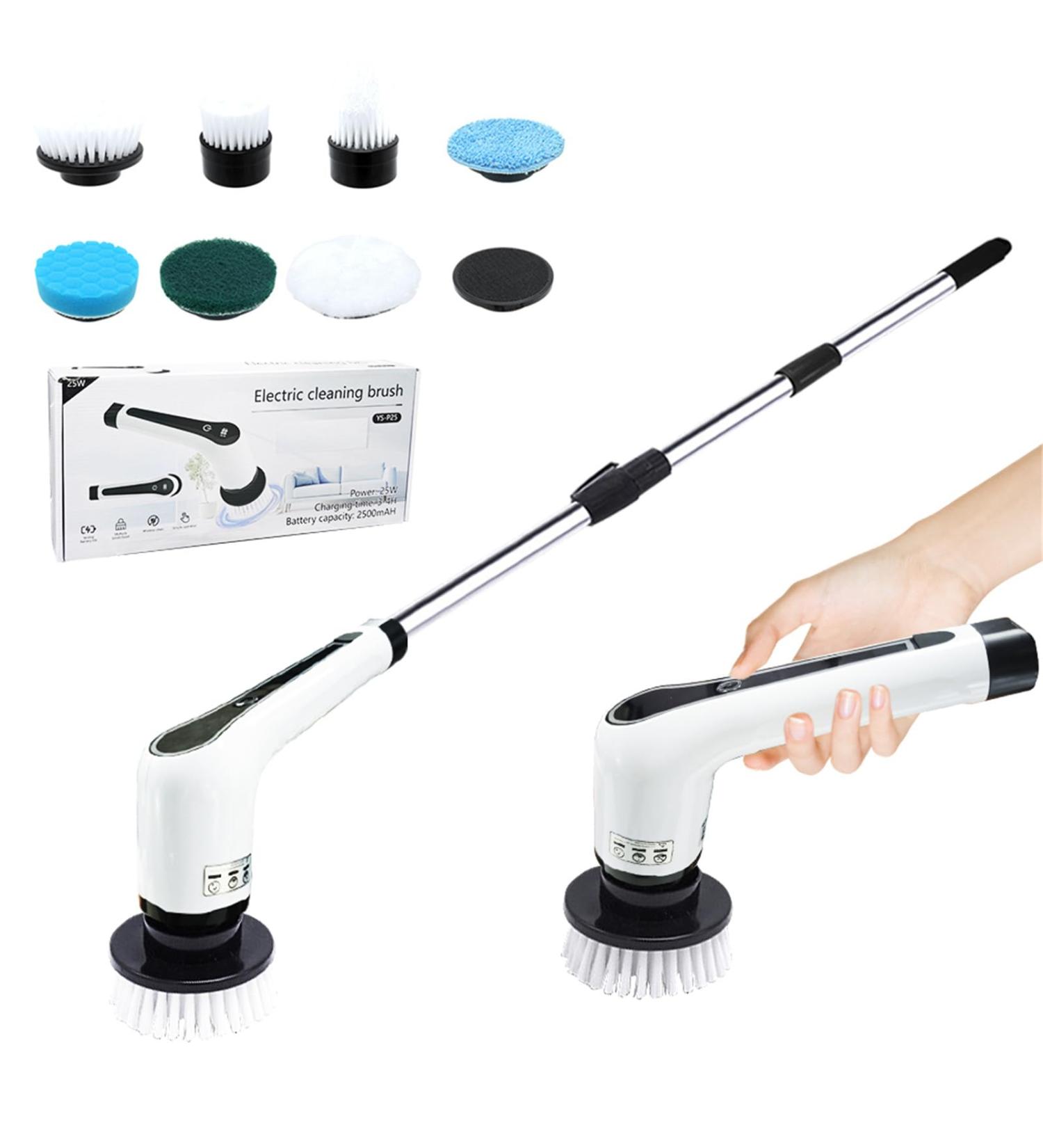 Wireless Motorized Brush Multifunctional Household Crevices Brush Floor Kitchen Room Tool for Toilet Kitchen Gadget - Buy Online on GoSupps.com