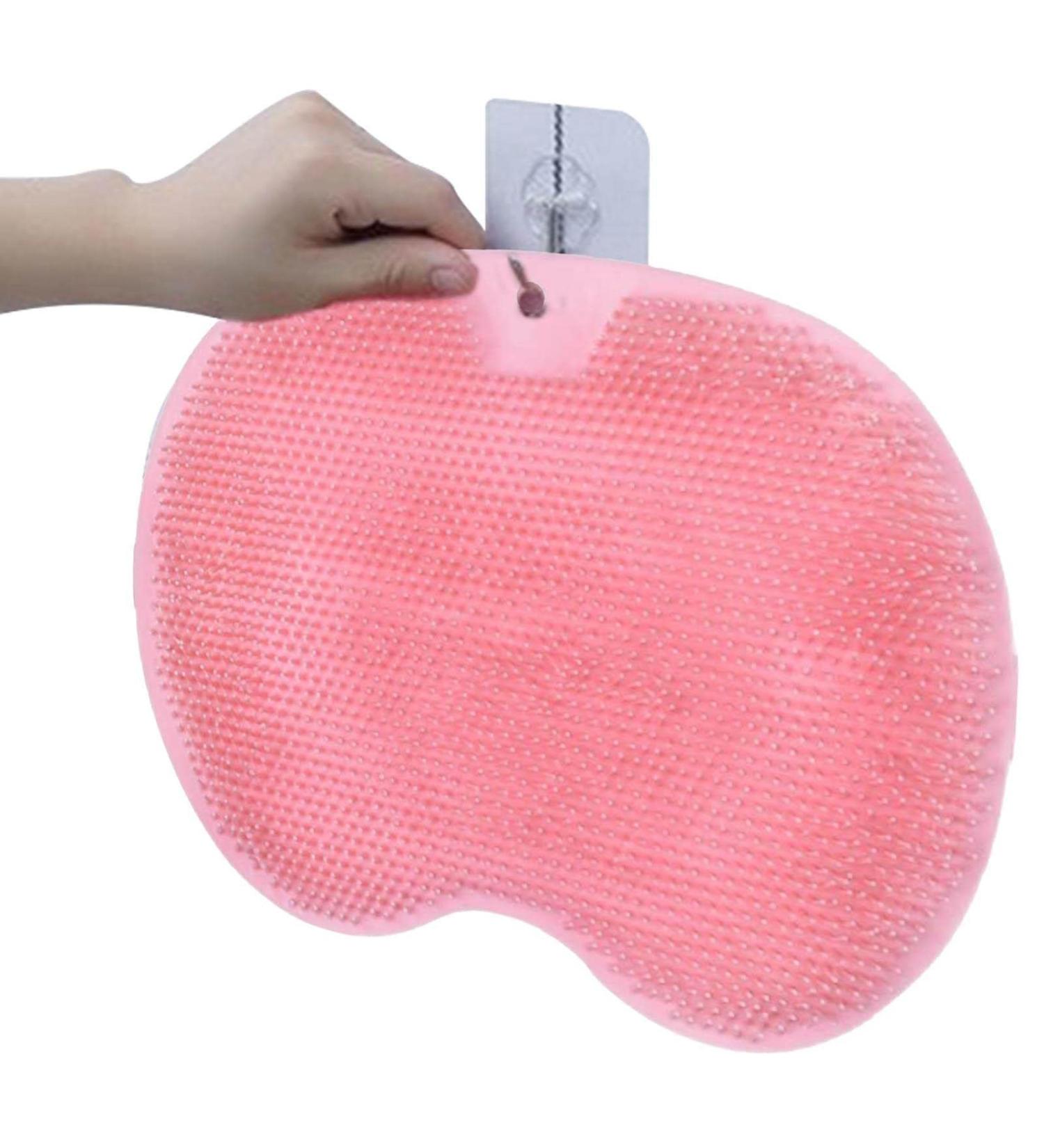 Baogao Shower Foot Scrubber & Back Massager - Non-Slip Suction Cup Foot Cleaner for Dead Skin Removal - Perfect Shower Accessory - Buy Online on GoSupps.com