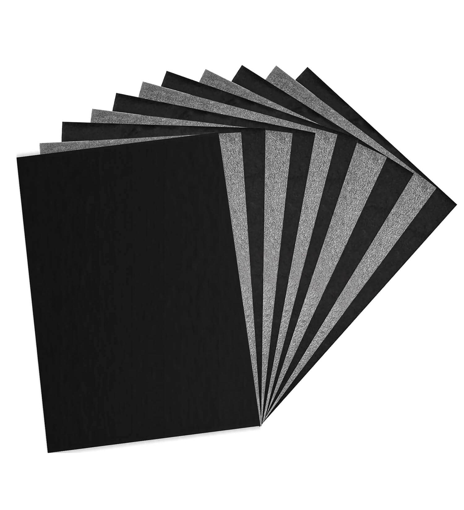 Longtereen 100 Sheets Carbon Paper for Tracing Patterns - Black Graphite Paper for Wood, Paper, Canvas Crafts - Buy Online on GoSupps.com