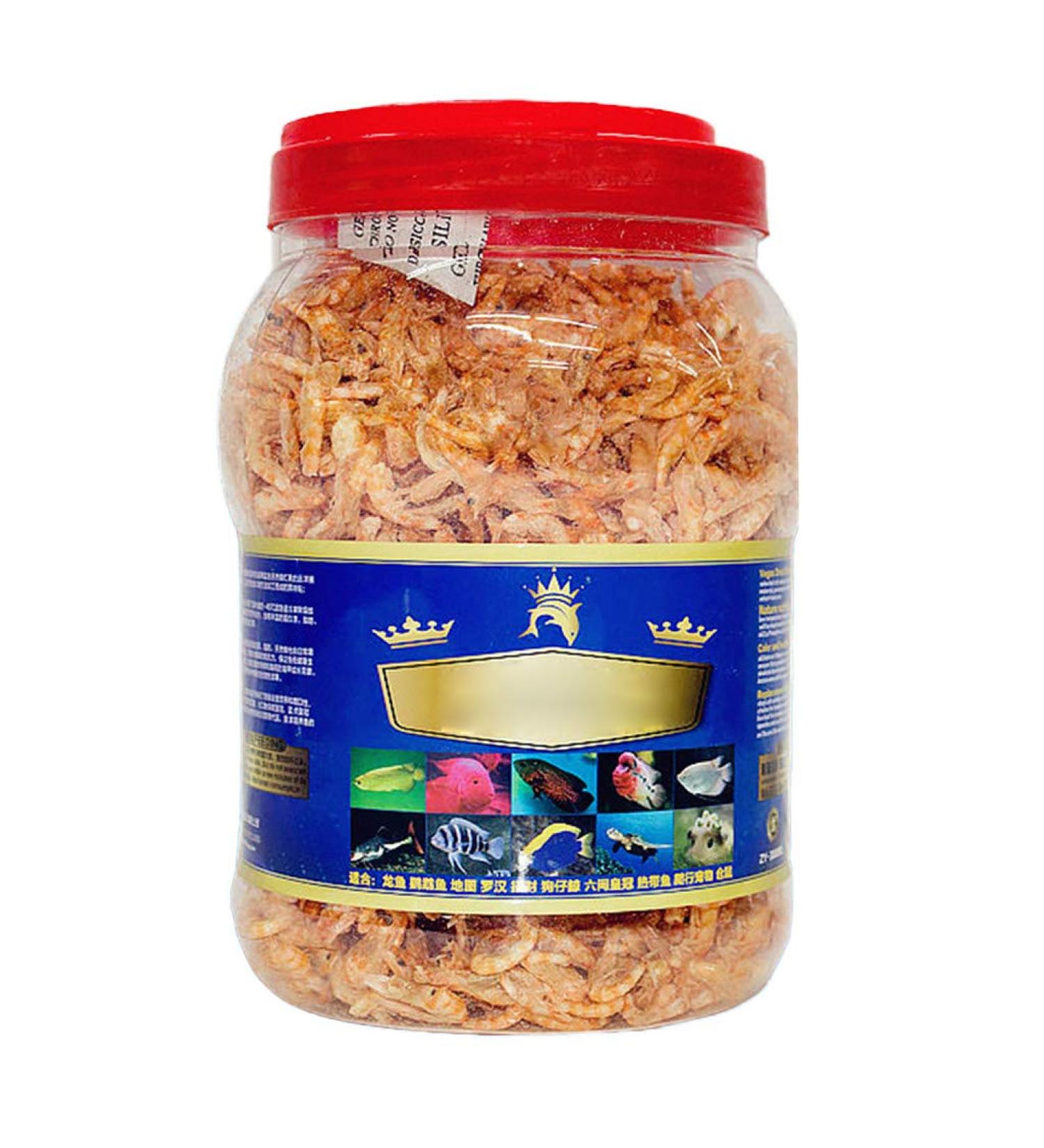 for Turtle Food Dried Freeze Shrimp for Ornamental Fish Water Turtles Small Pets 1.2L 3L Resealable Can 3000ml - Buy Online on GoSupps.com