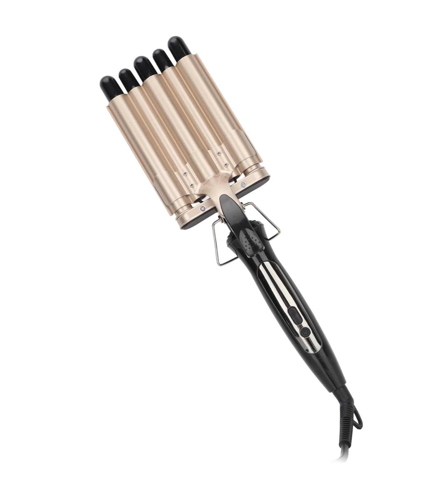 5 Barrel Curling Iron Wand | Digital Display Hair Crimper | 15 Temp Settings for Long Lasting Waves | Durable ABS & Aluminum - Buy Online on GoSupps.com