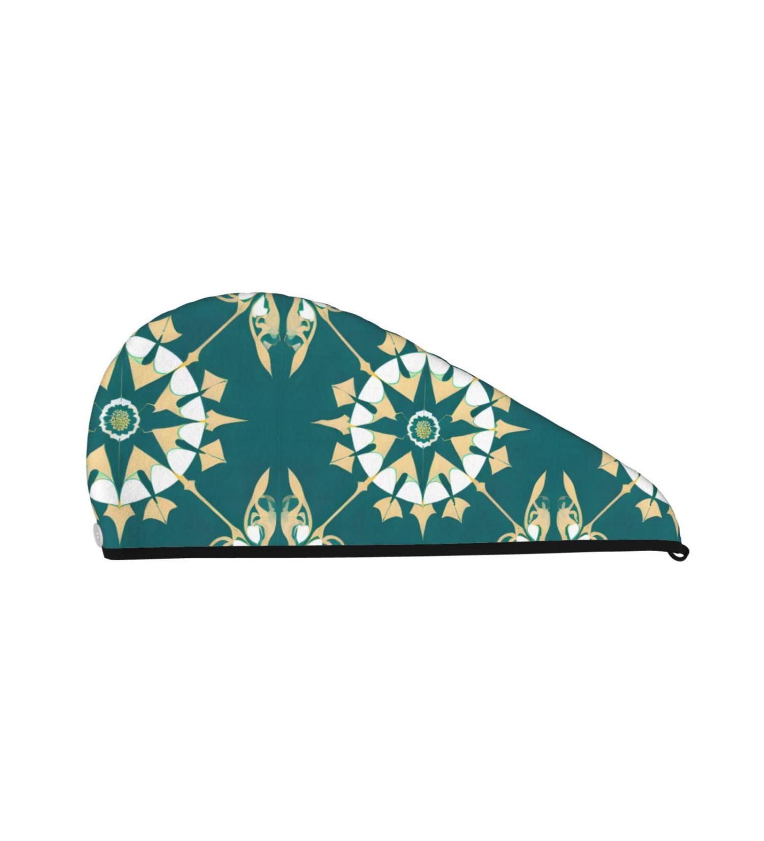 Exotic Floral Dry Hair Cap for Women - Super Absorbent Elastic Wrap for Long Thick Hair - Quick Dry Solution - Buy Online on GoSupps.com