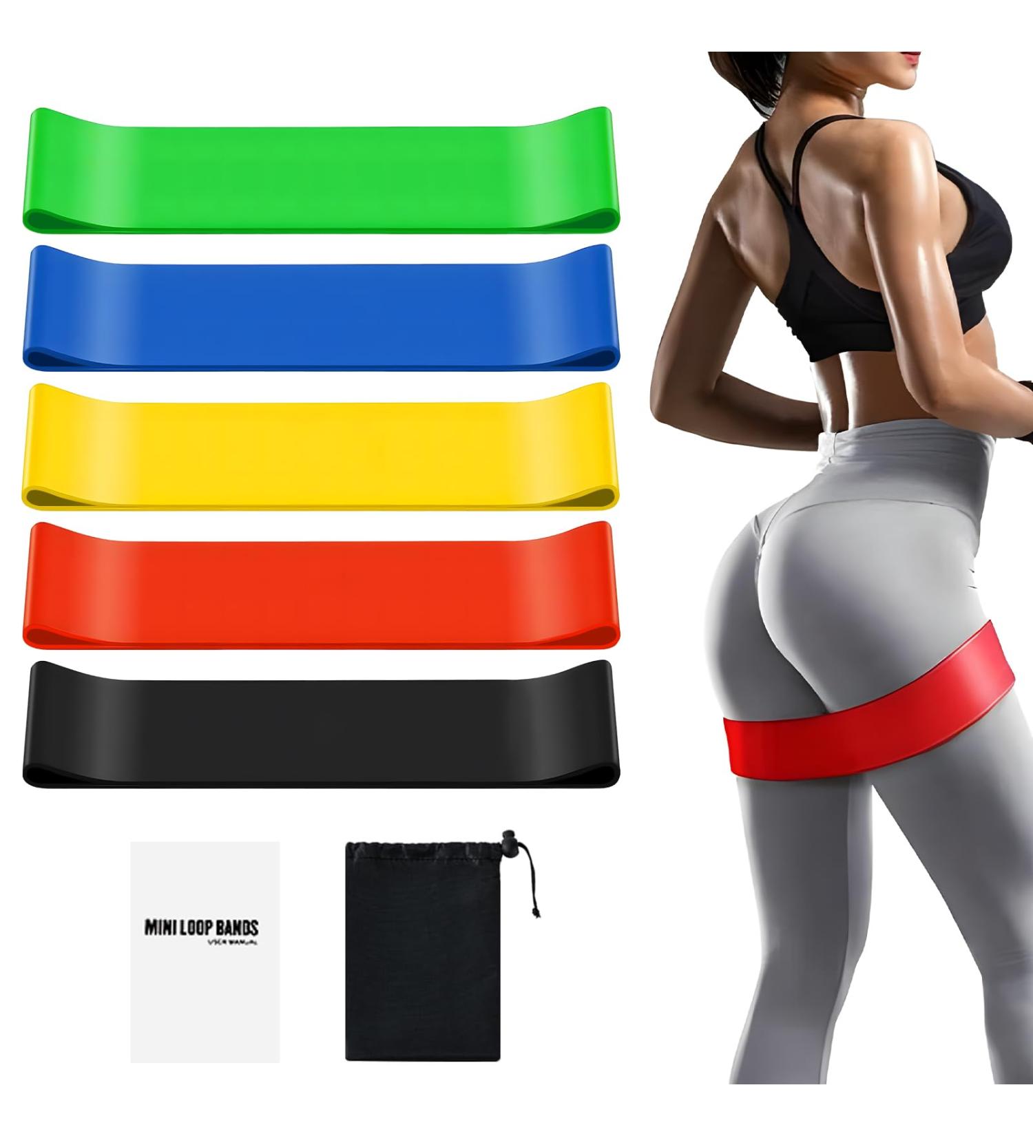 OKSTENCK Resistance Bands Exercise Bands with 5 Different Resistance Levels Resistance Fitness Exercise Band Made of Natural Skin-Friendly Material Comes with Carrying Bag Indoor and Outdoor Home gym. - Buy Online on GoSupps.com