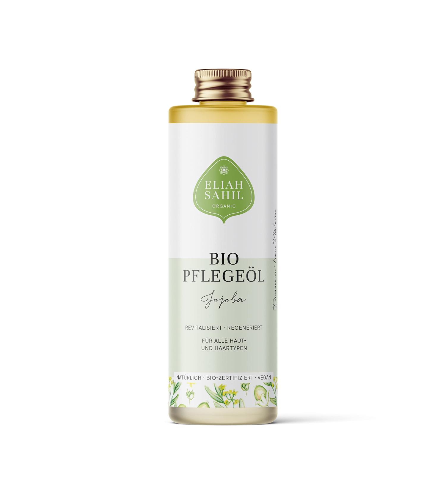 Finest organic jojoba care oil - perfume -free without artificial additives cold -pressed - 100% organic certified natural cosmetics - vegan and animal test -free - 100 ml jojoba oil