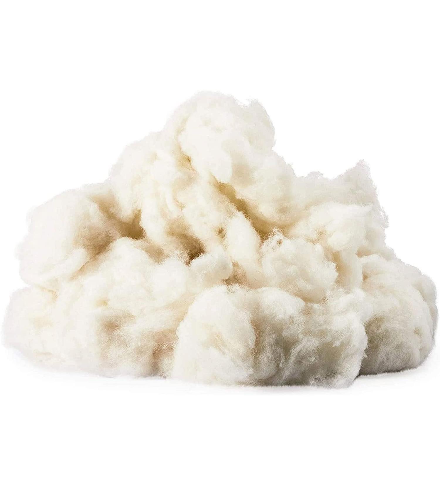 Bright Creations Wool Batting for Crafts and Pillows - 16oz Natural White Stuffing for Stuffed Animals and Cushions - Buy Online on GoSupps.com