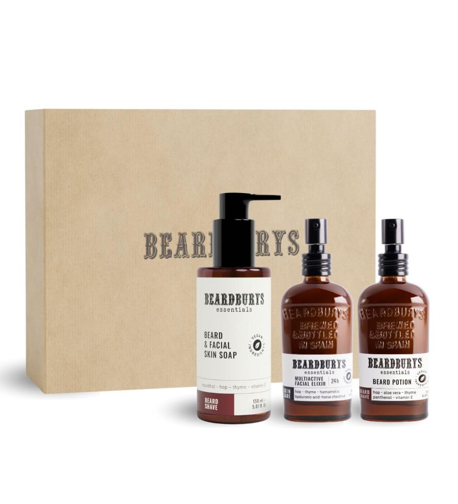 Essentials Skincare Daily Facial Care Bundle for Men | Includes Beard & Face Wash + Moisturizer + Beard Conditioner | Anti-Wrinkle Itch-Free & - Buy Online on GoSupps.com