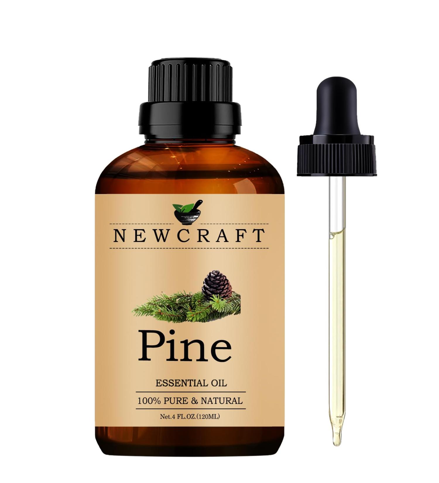Organic Pine Essential Oil 120ML - 100% Pure Natural Aromatherapy Oil with Dropper for Diffuser - 4 Fl Oz - Buy Online on GoSupps.com