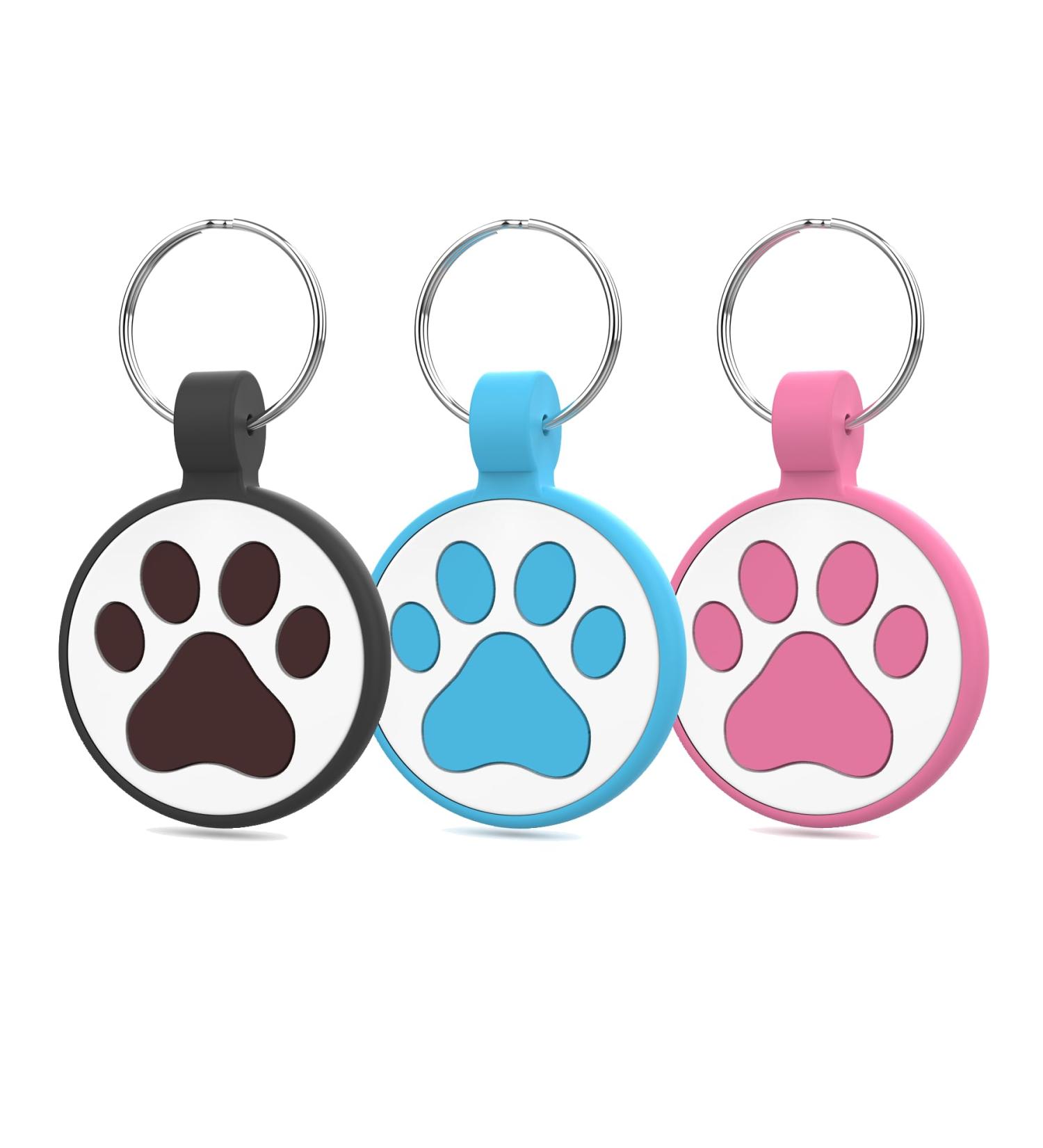 Personalized Whoseid QR Code Cat Tag - Silent Silicone Pet ID for Small Breeds | Emergency Contact | Customizable Collars - Black Rose & Blue - Buy Online on GoSupps.com