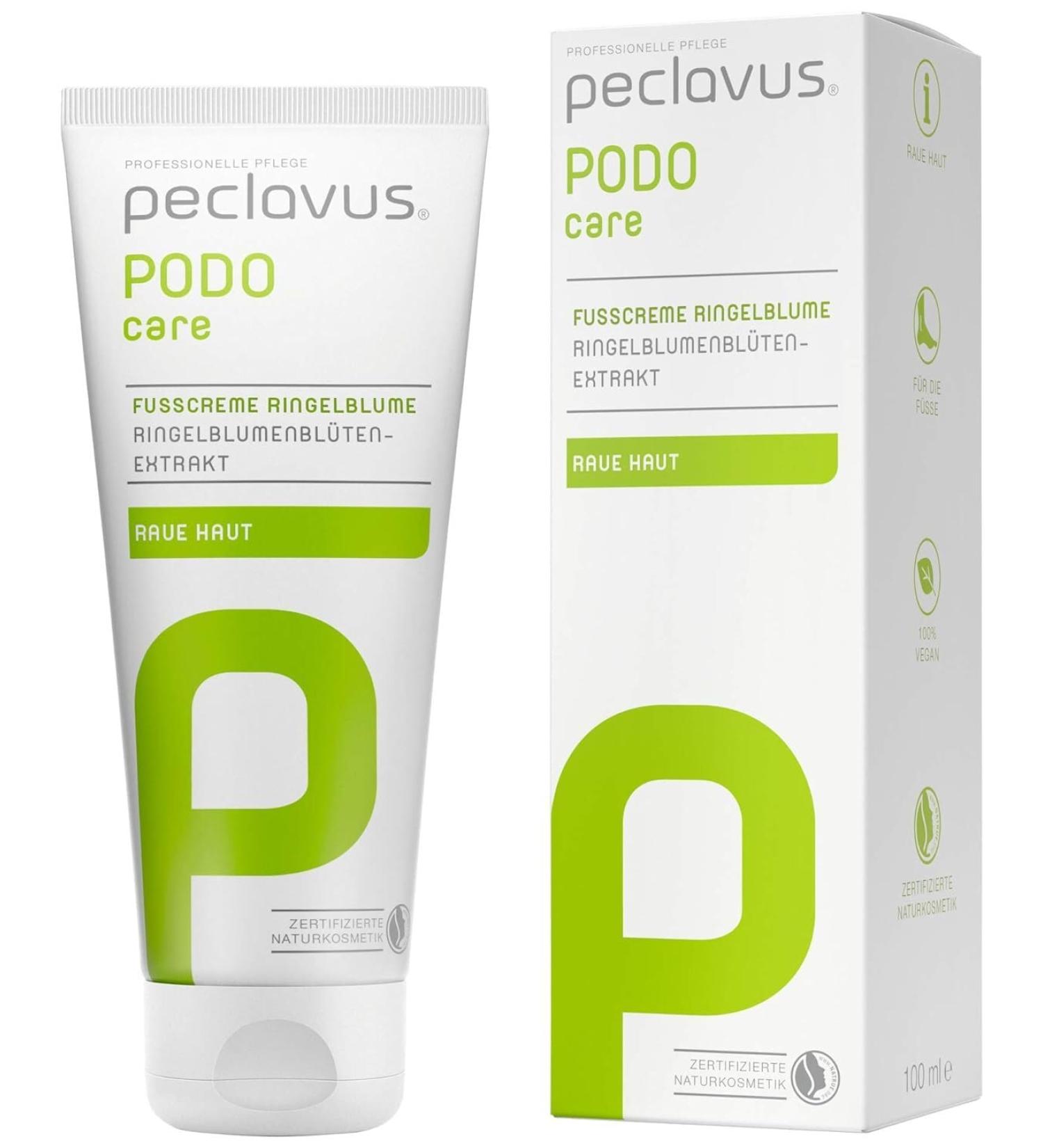 Peclavus PODOcare Calendula Foot Cream 100 ml - Nourishing Foot Care for All Skin Types | International Shipping Available - Buy Online on GoSupps.com