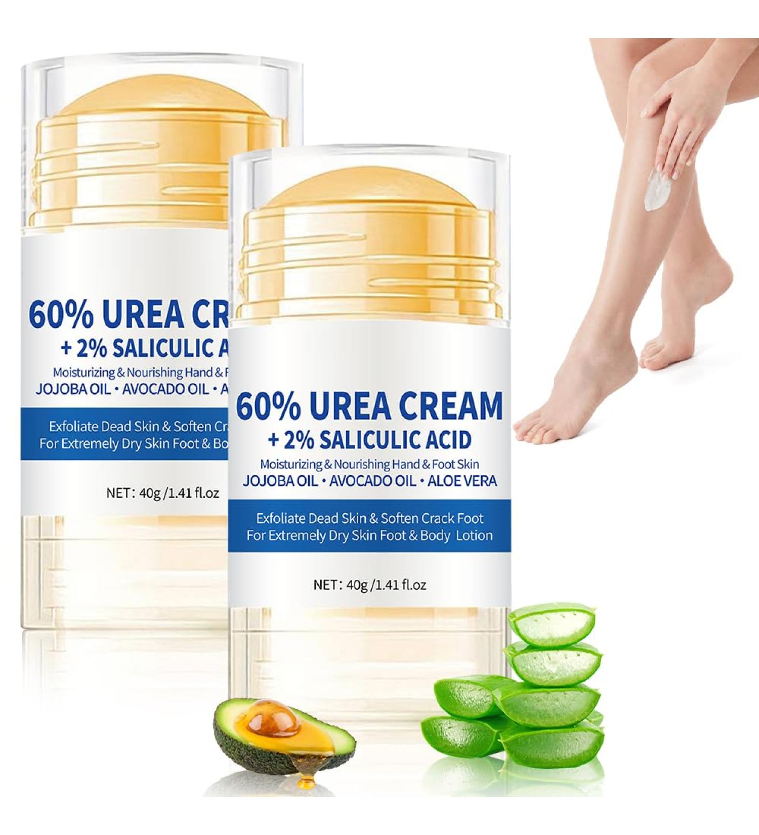 2 Pi ces Creme Anti Crevasse Pied 60% Creme Pied Uree Cr me Hydratante pour Les Pieds Stick creme pied Sec pour Talons et Secs Pieds - Buy Online on GoSupps.com