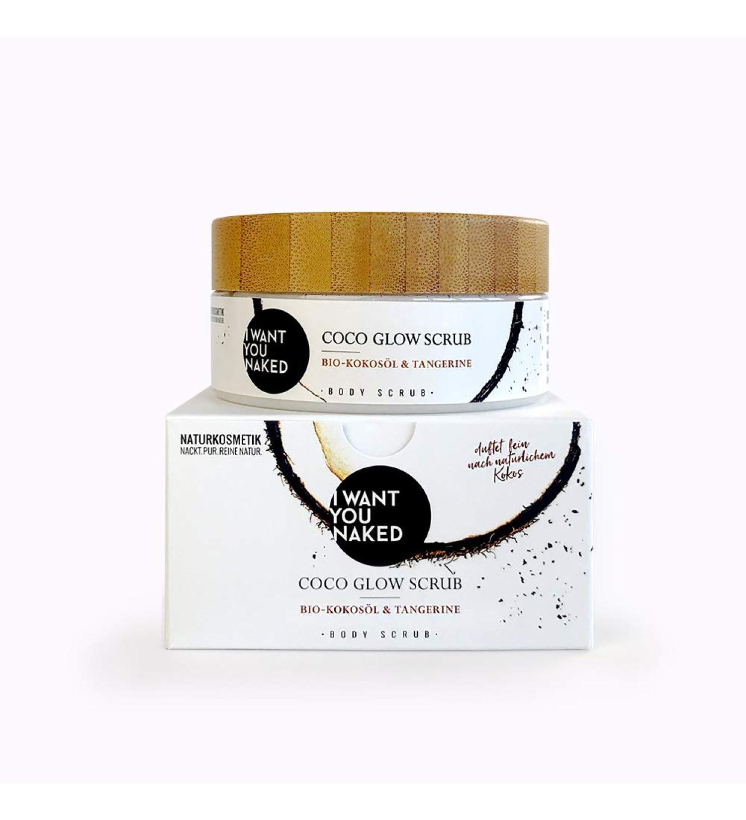 Coco Glow Scrub | Organic Coconut Oil & Tangerine Body Peeling for Smooth Radiant Skin - Buy Online on GoSupps.com