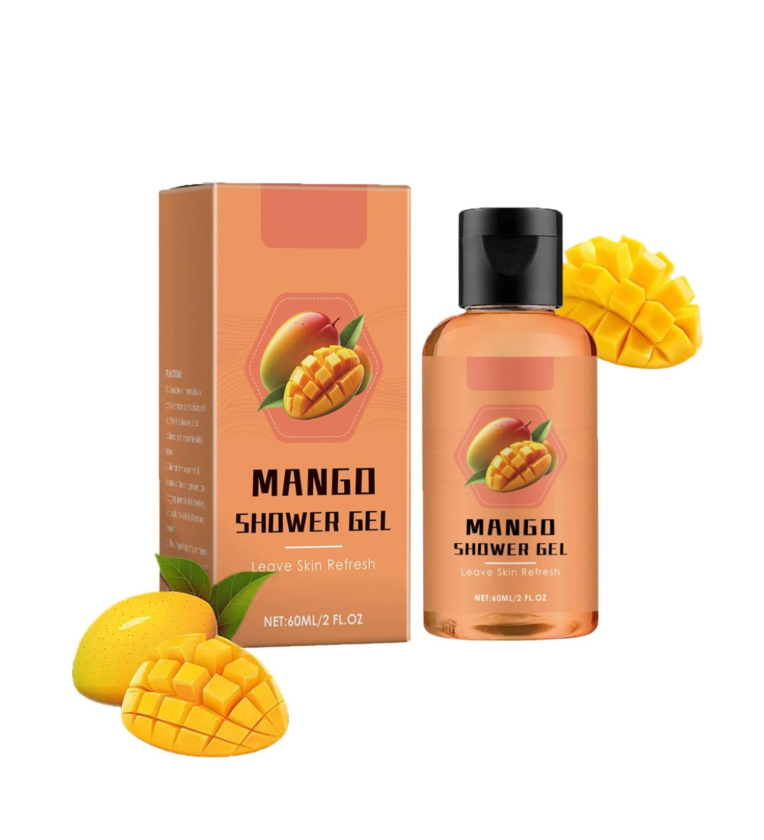 TUOSHITONG Body Wash - Travel Size Shower Gel with Mango Moisturizing & Nourishing Shower Gel for Soft Smooth Skin Gentle Cleansing Without Stripping Moisture Suitable for All Skin Types 2.12 oz - Buy Online on GoSupps.com