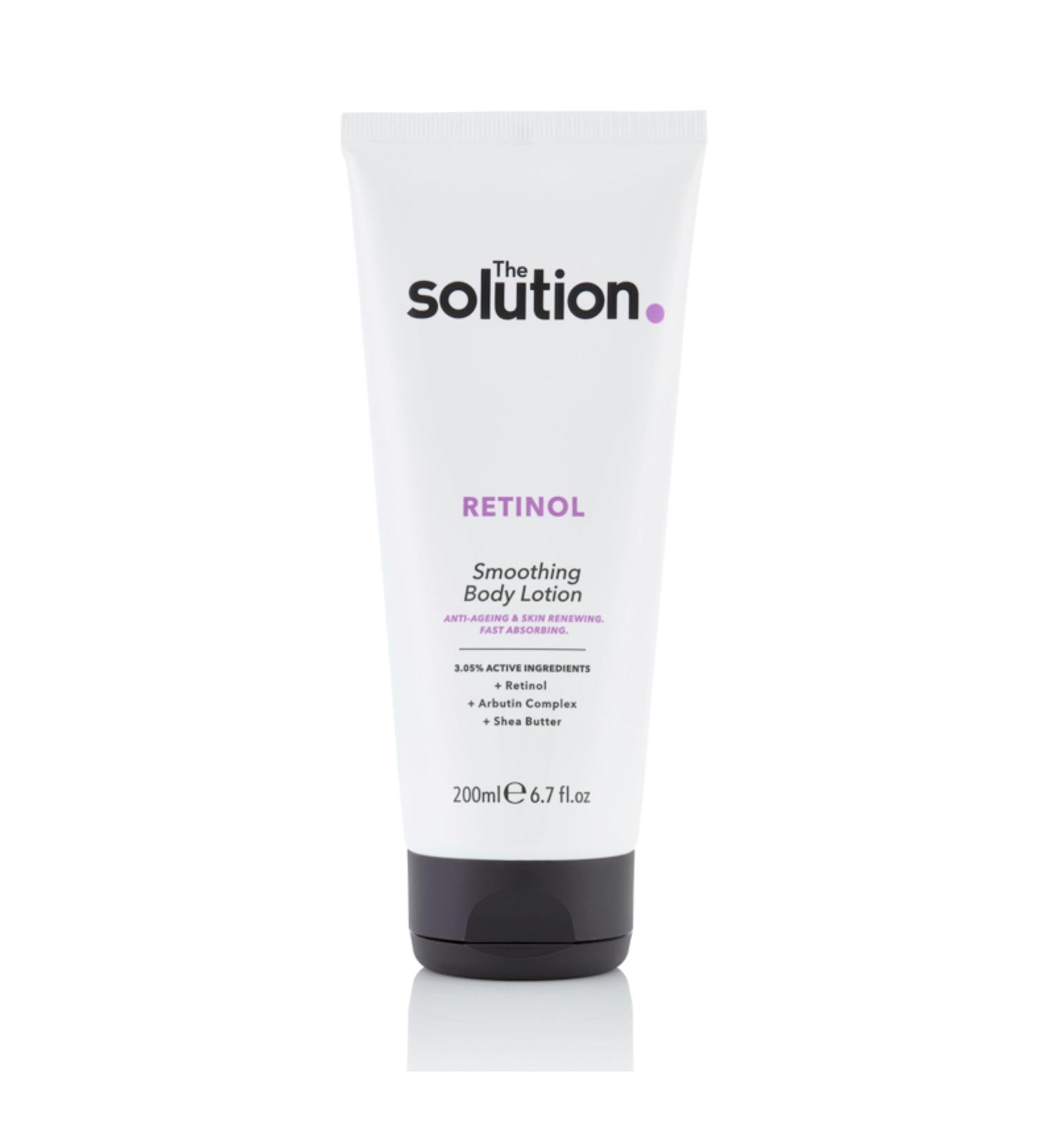 Solution Retinol Smoothing Body Lotion 200ml - Brighten & Smooth Skin - Buy Online on GoSupps.com