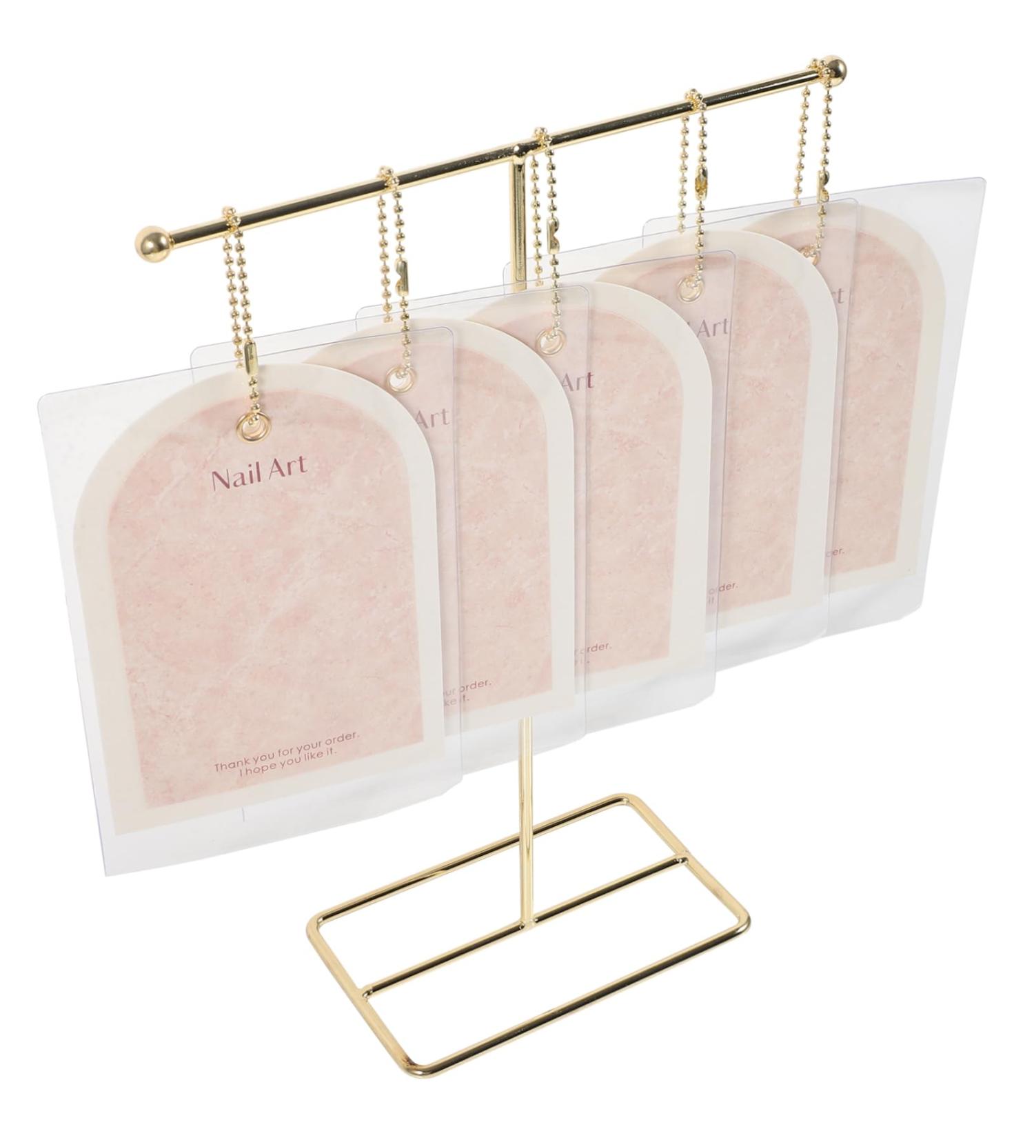 Ipetboom 1 Set paper card work nail cards nail display cards combination paper jam manicure showing holder set up iron Storage nail showing holder false nails Autumn And Winter - Buy Online on GoSupps.com