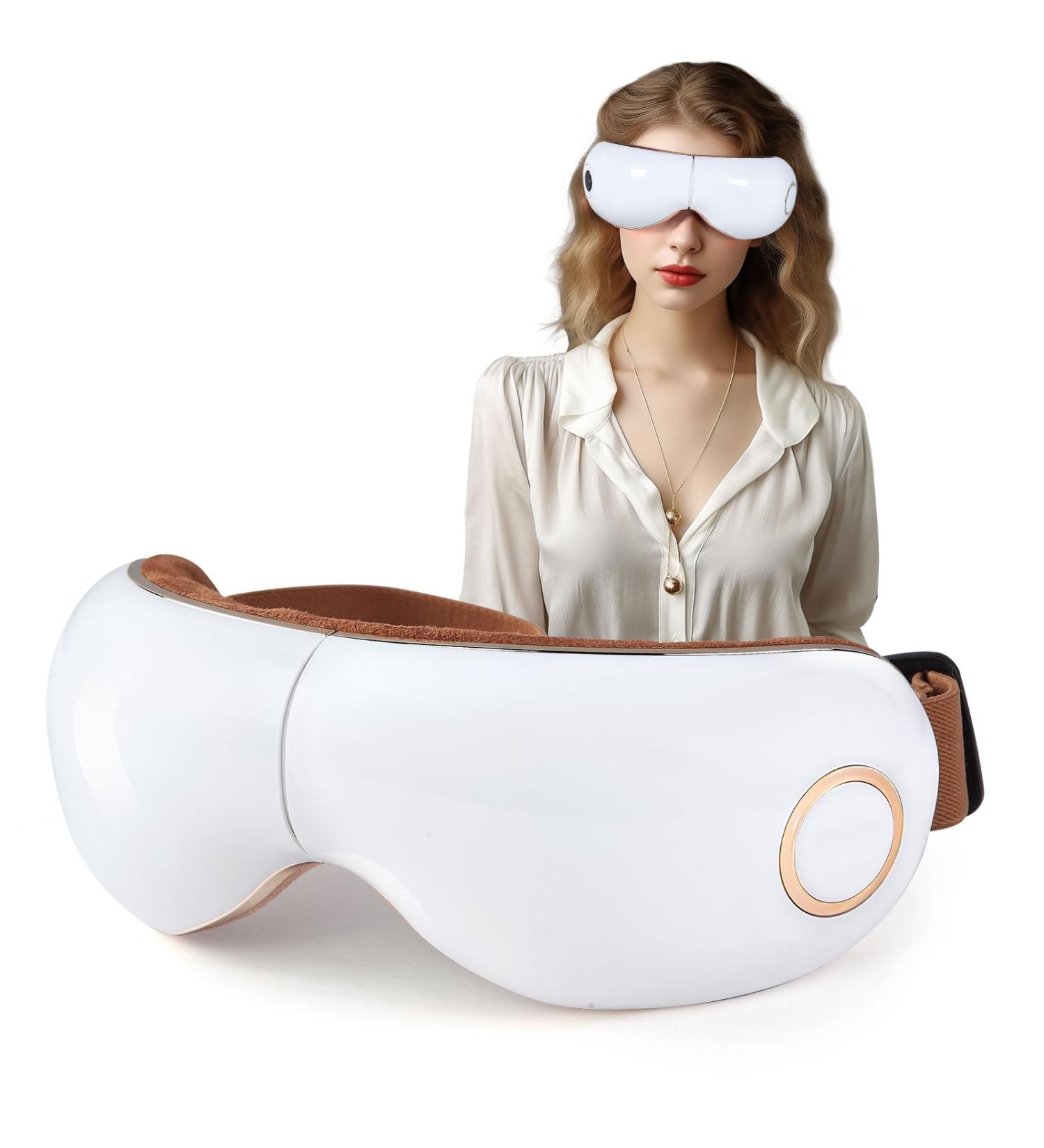Healthrelife Eye Massager with Heat Vibration & Music - 5 Modes for Ultimate Eye Relaxation | Shop Internationally - Buy Online on GoSupps.com