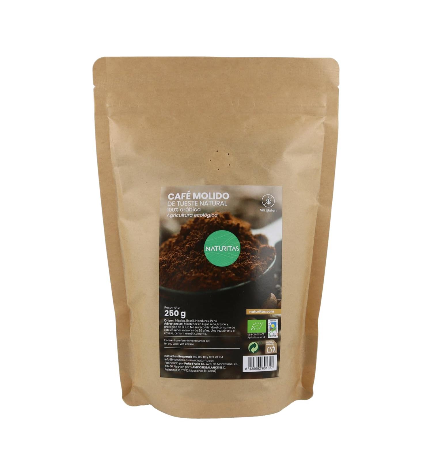Organic roasted ground coffee 250 g