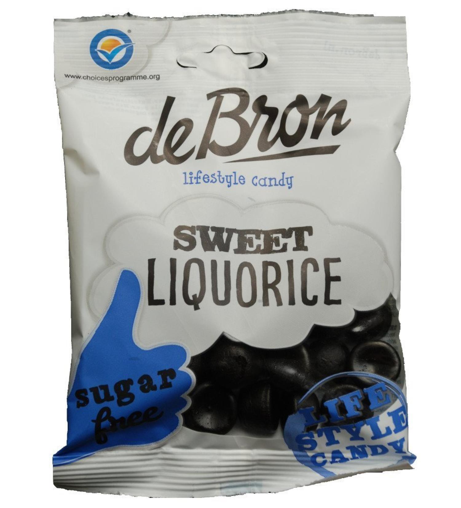 De Bron Sugar Free Sweet Liquorice 100g