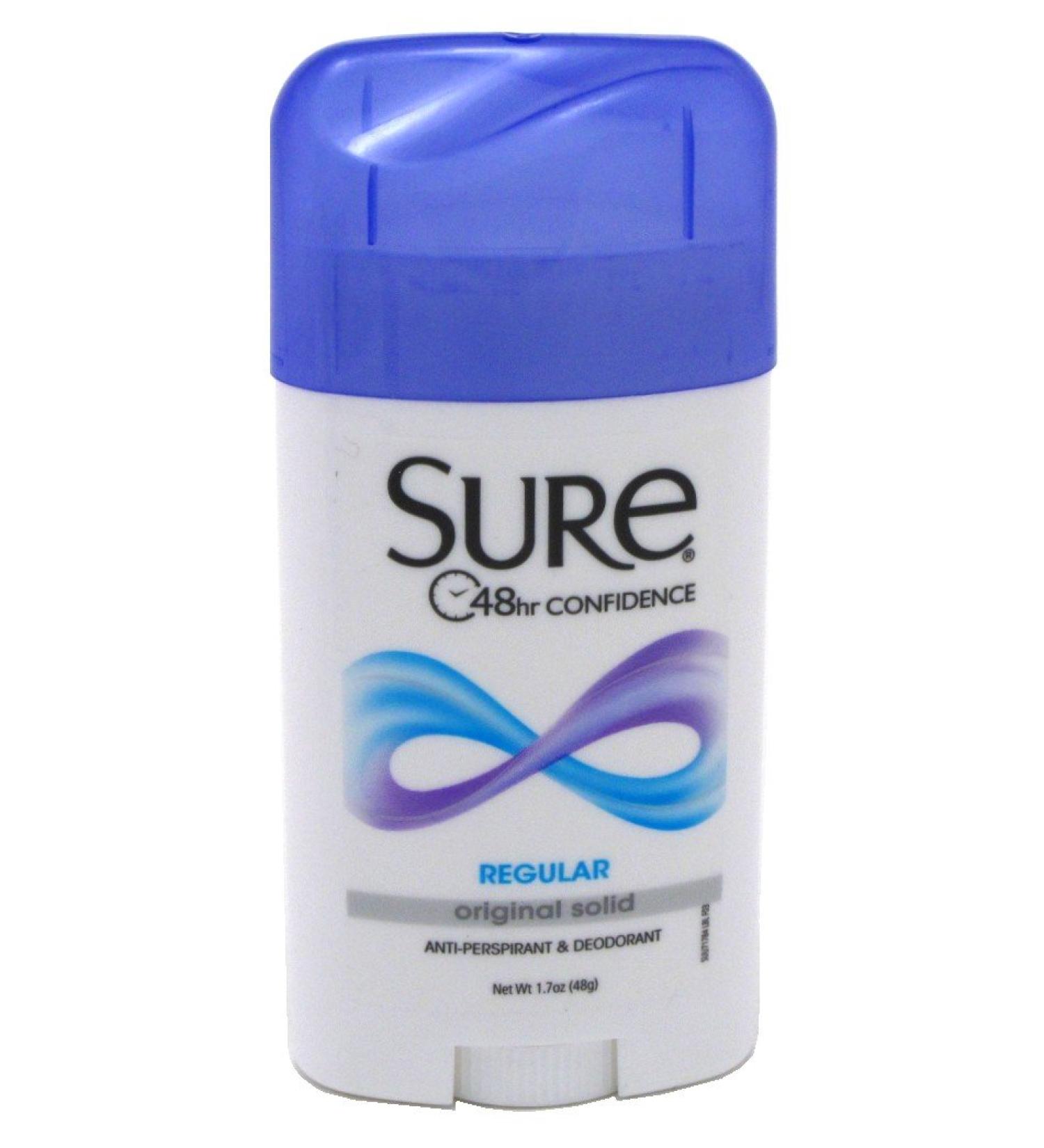 Sure Deodorant 1.7 Ounce Original Solid Regular (50ml)