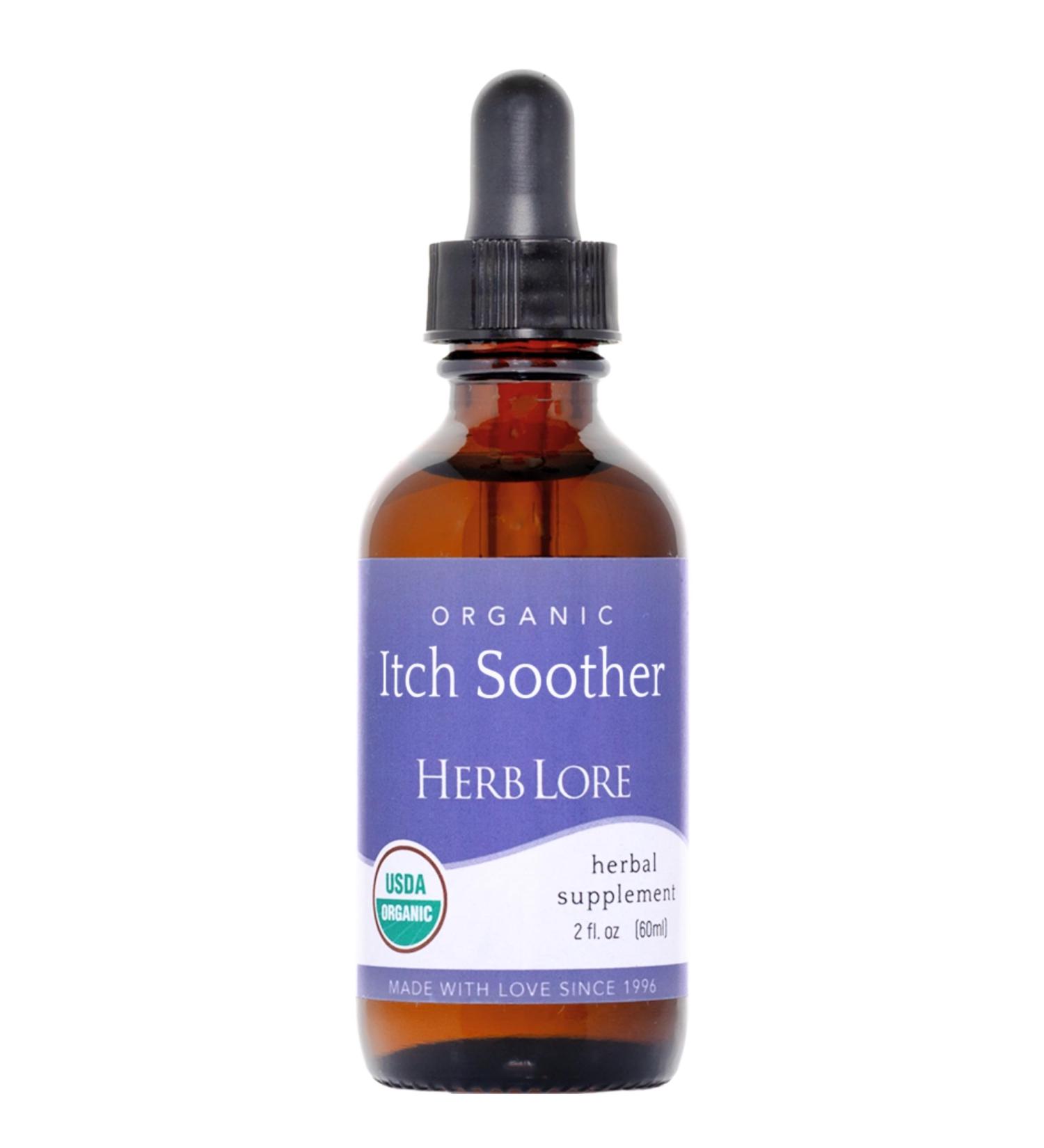 Herb Lore Organic Itch Soother Tincture - Soothes Itchy Pregnancy Skin & Rash Liquid Milk Thistle Dandelion & Yellow Dock Liver Support Supplement Drops (2 fl oz) 2 Fl Oz (Pack of 1) - Buy Online on GoSupps.com