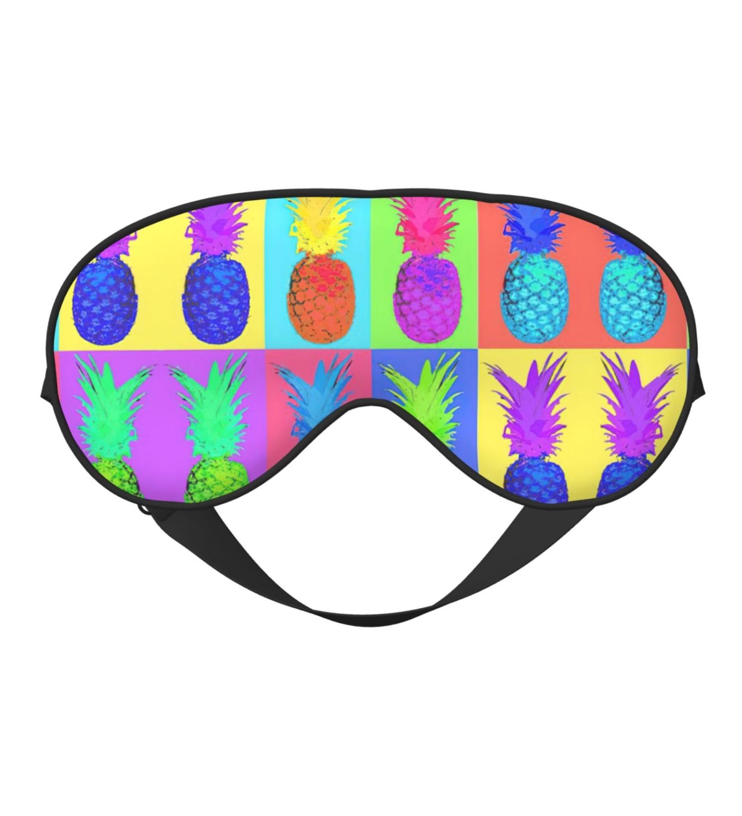 Colorful Pineapple Soft Sleep Eye Mask | Breathable Eye Patch for Travel & Relaxation - Shop Now - Buy Online on GoSupps.com