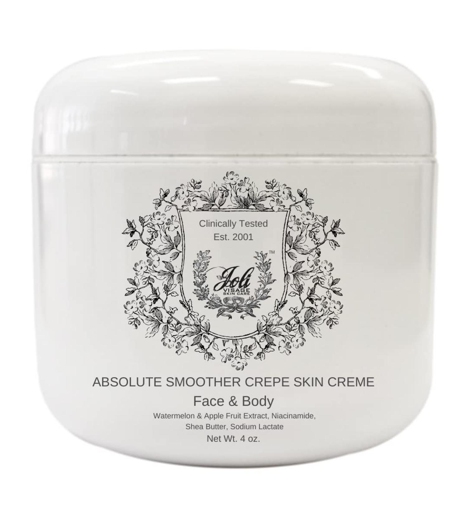 Joli Absolute Smoother Crepe Skin Cr me - Anti-Aging Body Moisturizer with Niacinamide Shea Butter & Sodium Lactate - 4oz - Buy Online on GoSupps.com