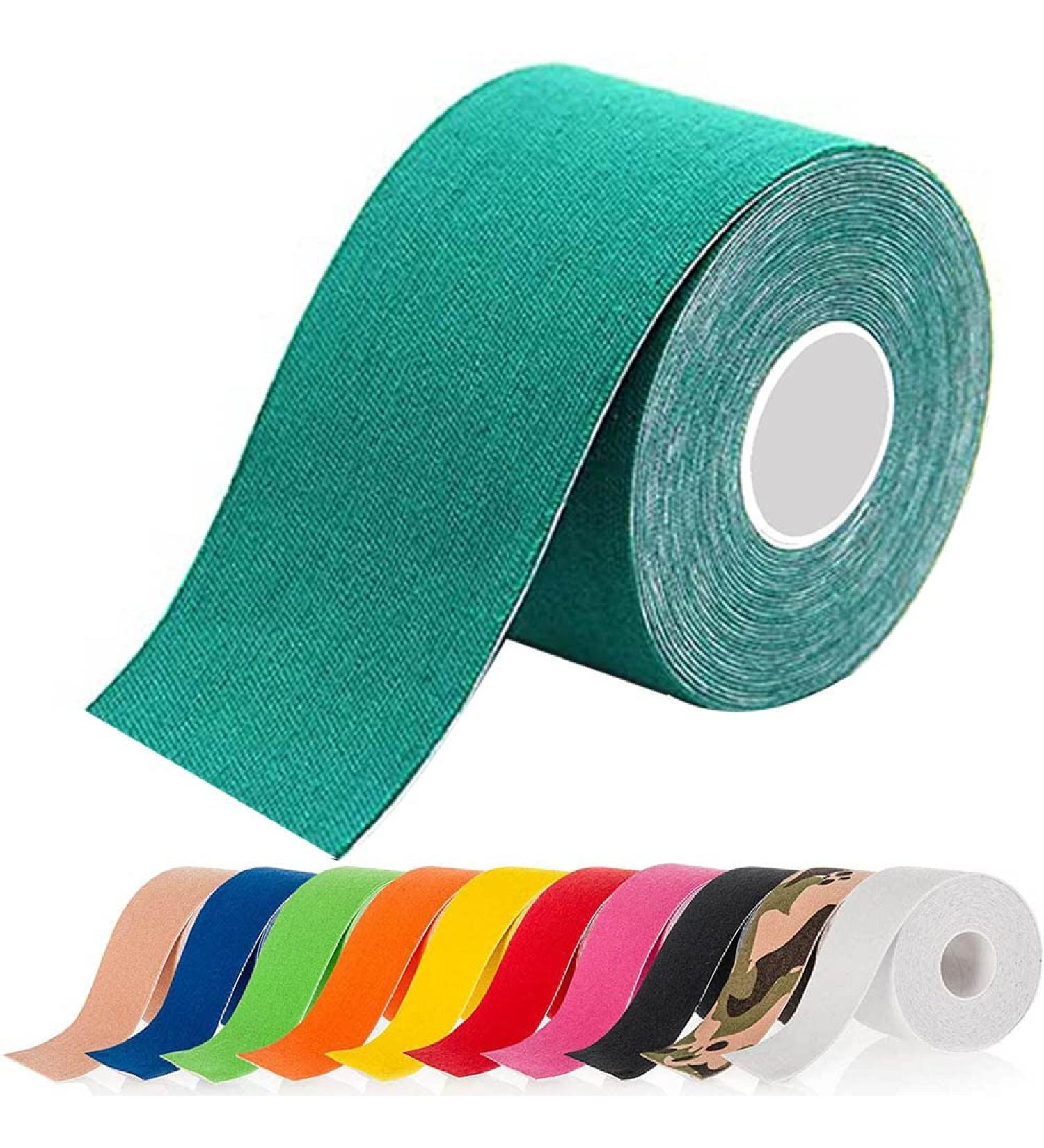 ATETEO Kinesiology Tape N-dark Green M - 5mX3.8cm - Buy Online on GoSupps.com