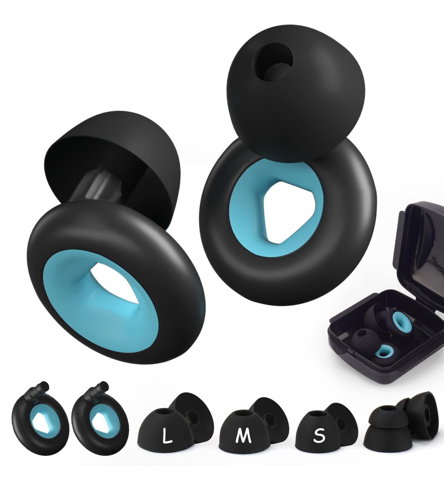 XANGNIER Reusable Silicone Ear Plugs for Sleeping - 2 Pair Noise Cancelling Earplugs for Hearing Protection and Sound Blocking - Ideal for Work, Study, Travel, Concerts, and Motorcycle - Buy Online on GoSupps.com