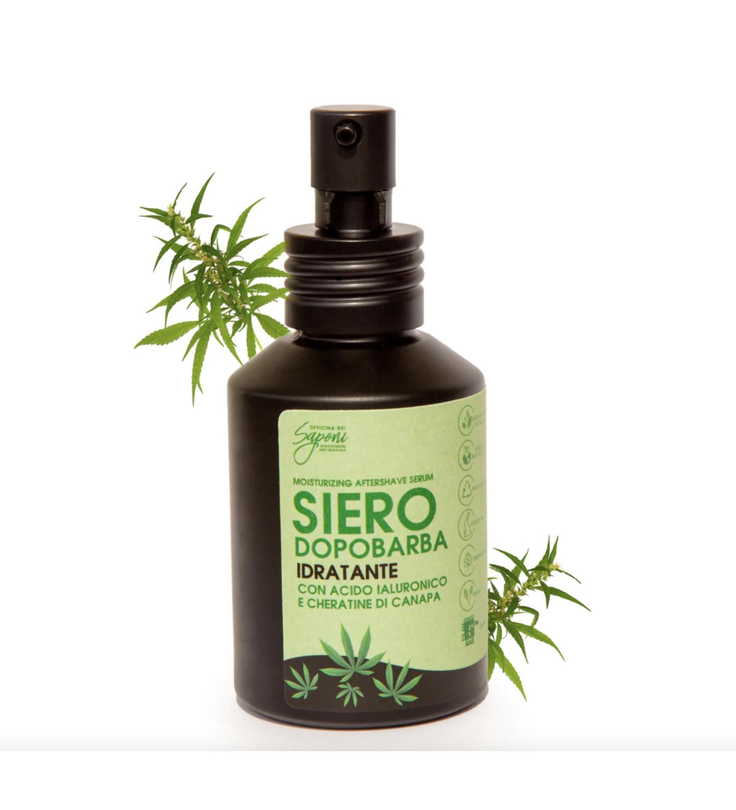 Officina dei Saponi DOPOBARBA Moisturising Serum with Hyaluronic Acid and Keratin from Hemp Organic Vegan 60 ml
