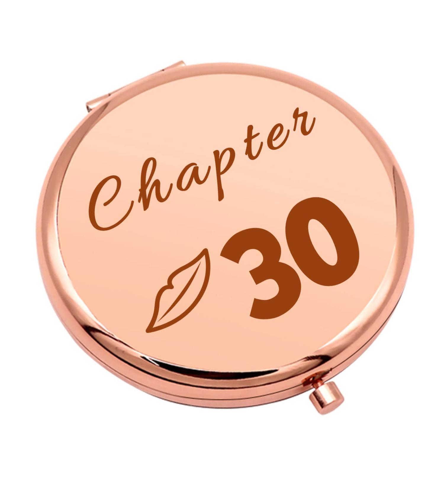 30th Birthday Gifts for Women - Compact Makeup Mirror for Friend, Sister, Daughter - Happy 30th Birthday Gift Idea - Folding Mirror for Her - Buy Online on GoSupps.com