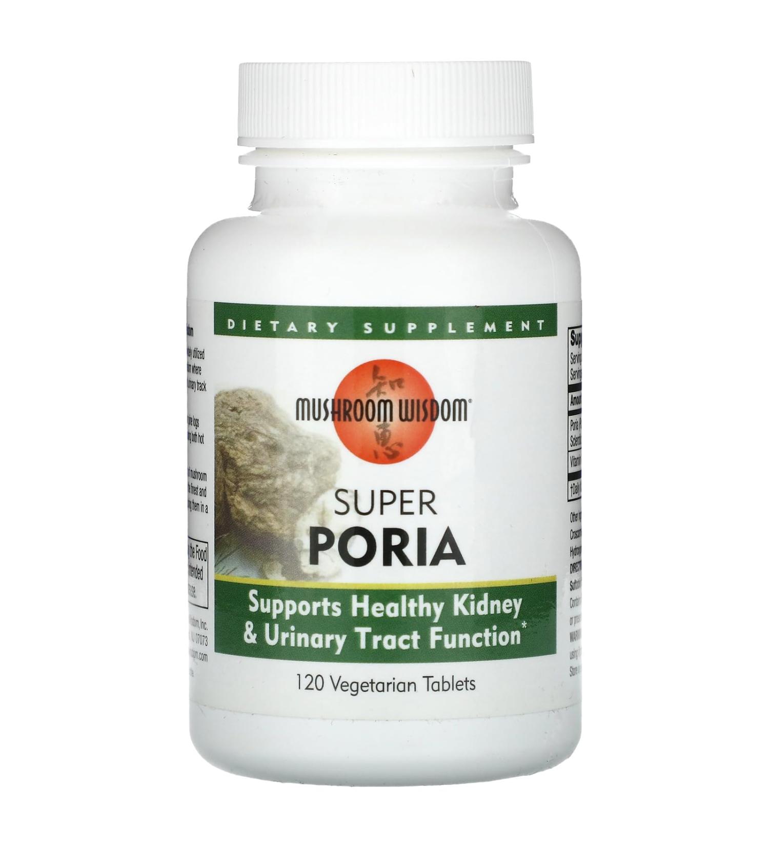 MUSHROOM WISDOM Super Poria 120 Tablets 0.02 Pound