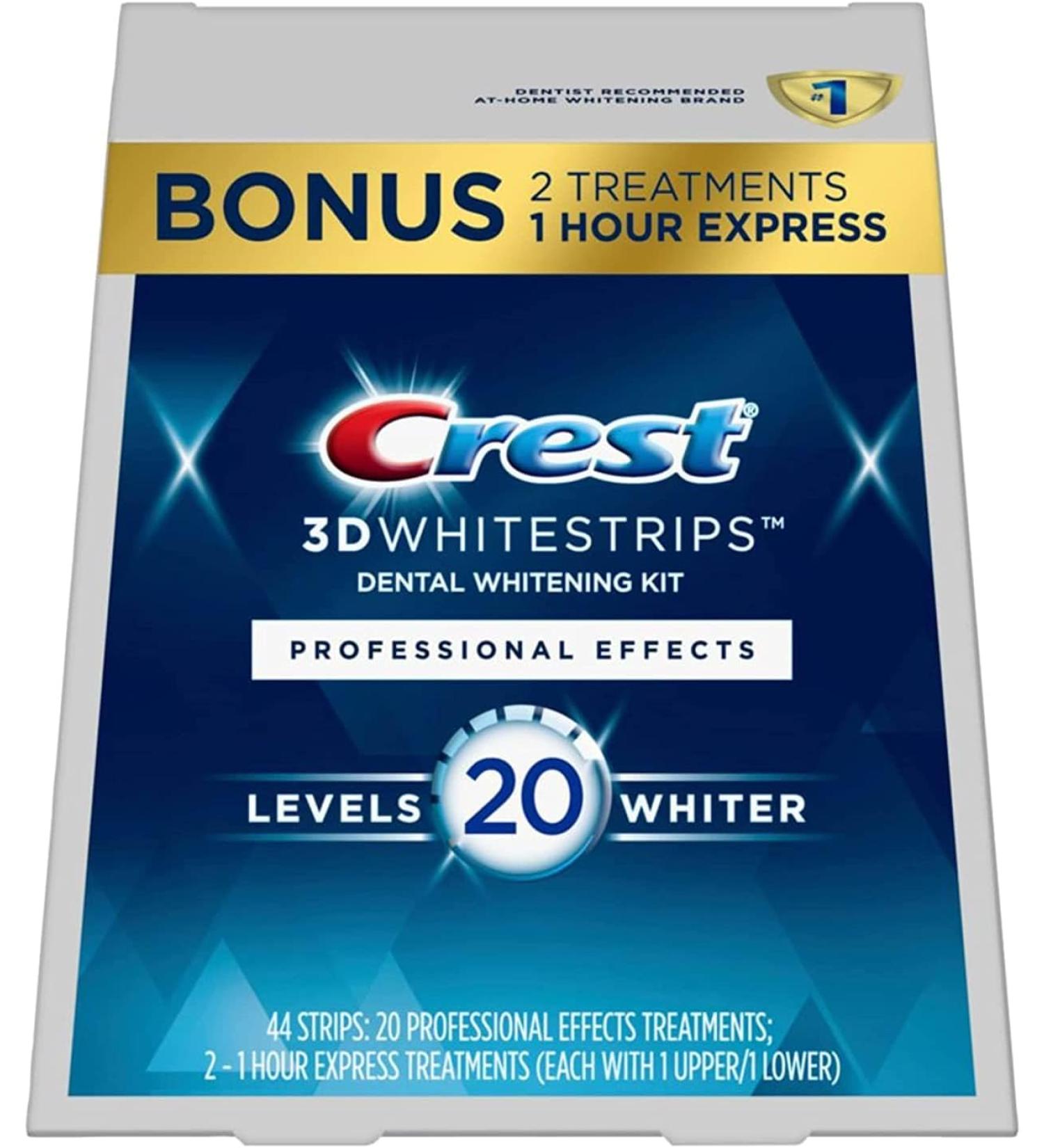 Crest 3D White Luxe Whitestrips - 22 Treatments Teeth Whitening Kit - Buy Online on GoSupps.com