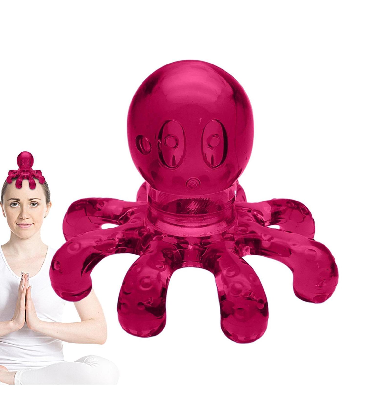 Nudge Octopus Head Massager | Portable Handheld Scalp Massager for Hair Care & Headache Relief - International Shipping Available - Buy Online on GoSupps.com