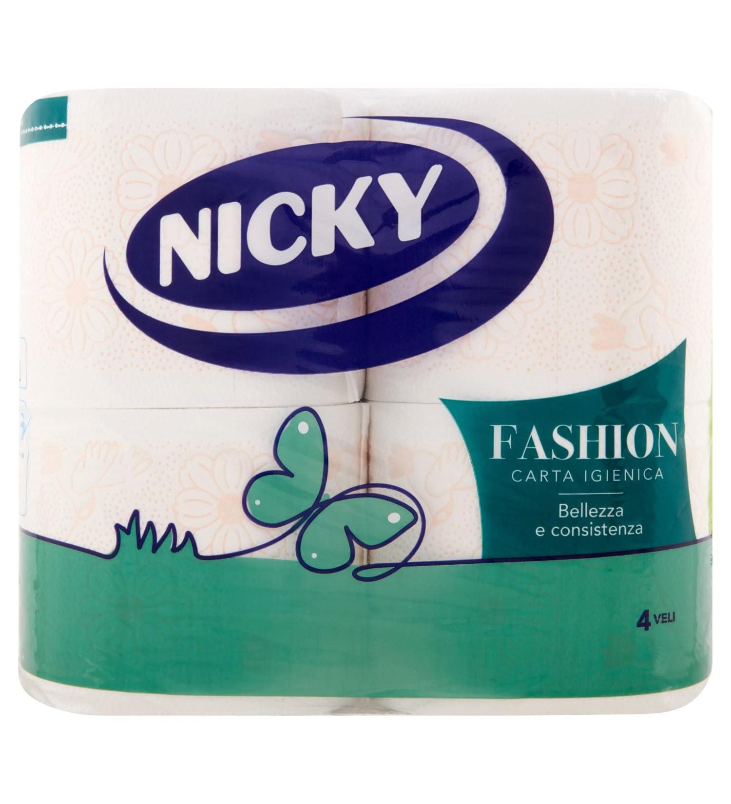 Nicky 4-Ply Toilet Paper Soft & Strong 4 Rolls | International Shipping Available - Buy Online on GoSupps.com