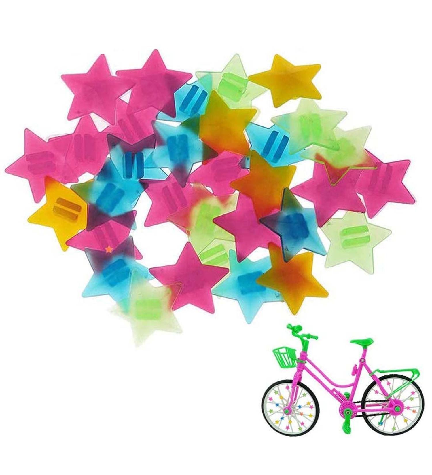 Colorful Bike Wheel Spokes Bead Clips - 36pc Children's Bicycle Decorations - Buy Online on GoSupps.com