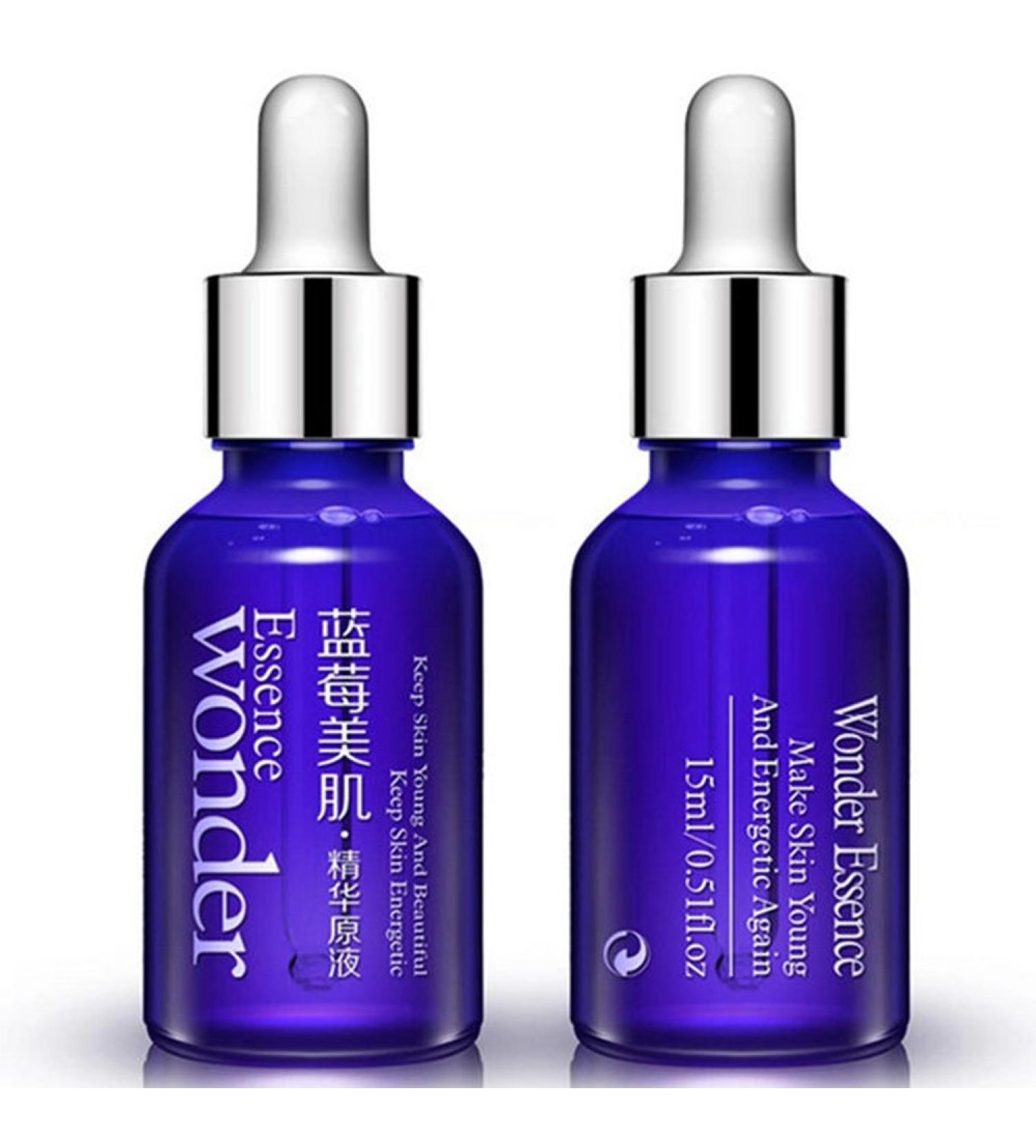 BIOAQUA Blueberry Serum - Hyaluronic Acid Anti-Aging Moisturizer | 15ml Collagen Skin Care Essence - Buy Online on GoSupps.com