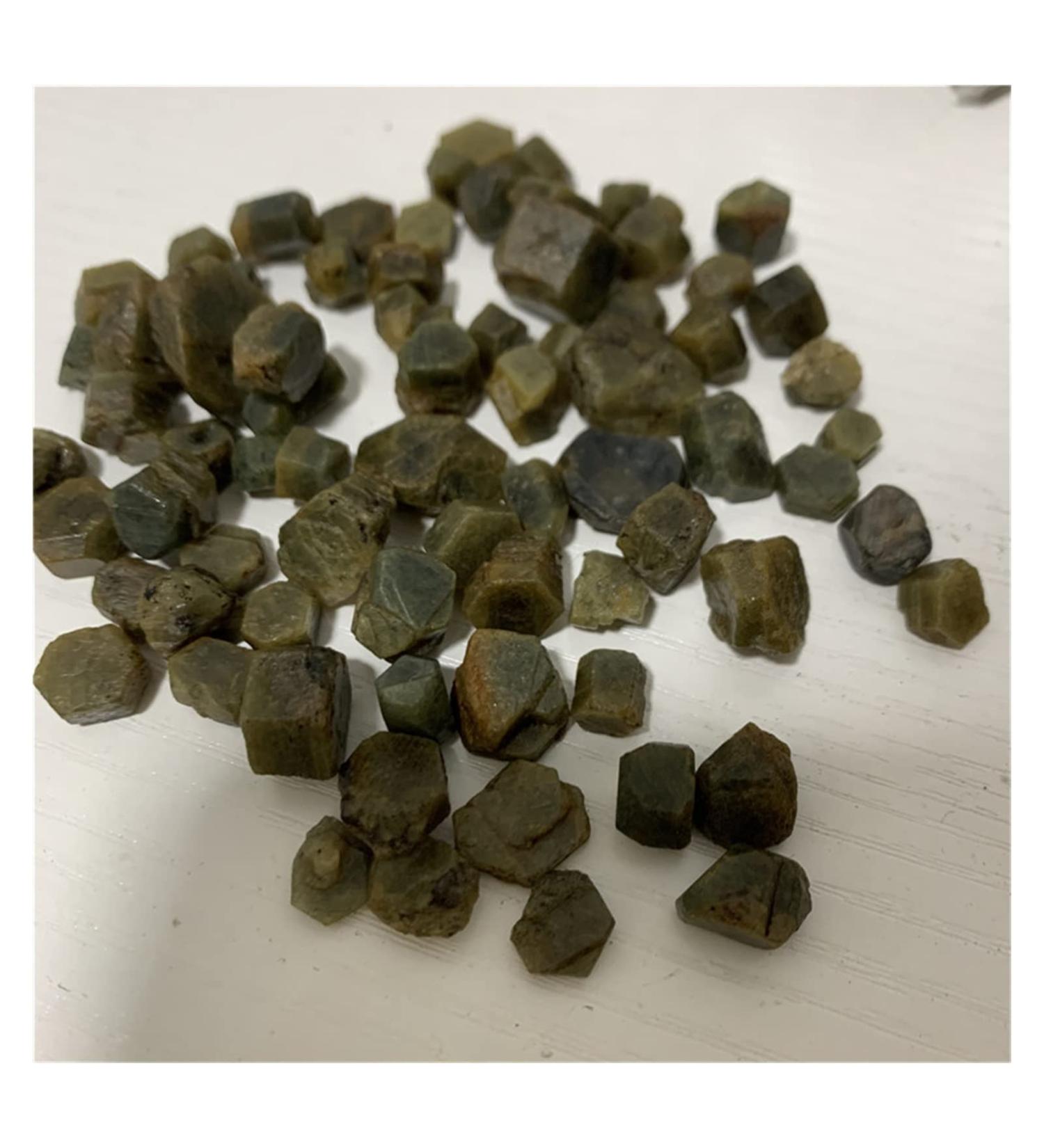 Natural Crystal Rough 100g Natural Stones and Minerals Yellow Green Corundum Crystals Rough Gemstone Specimen Chakra Reiki Balancing - Buy Online on GoSupps.com