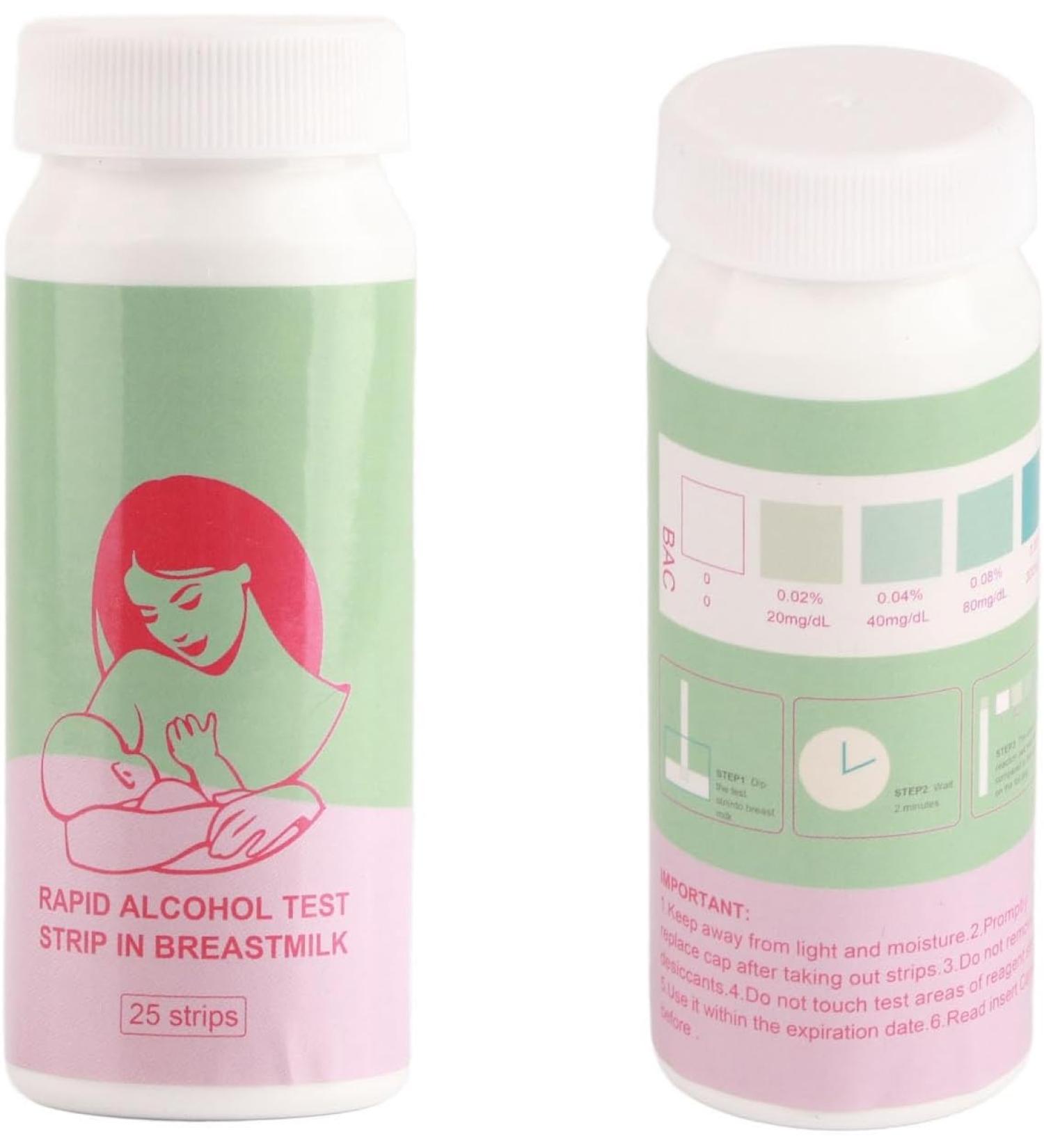 25pcs Alcohol Breast Milk Tests - Disposable Breastmilk Test Strips | Fast & Accurate Lactation Testing - Buy Online on GoSupps.com