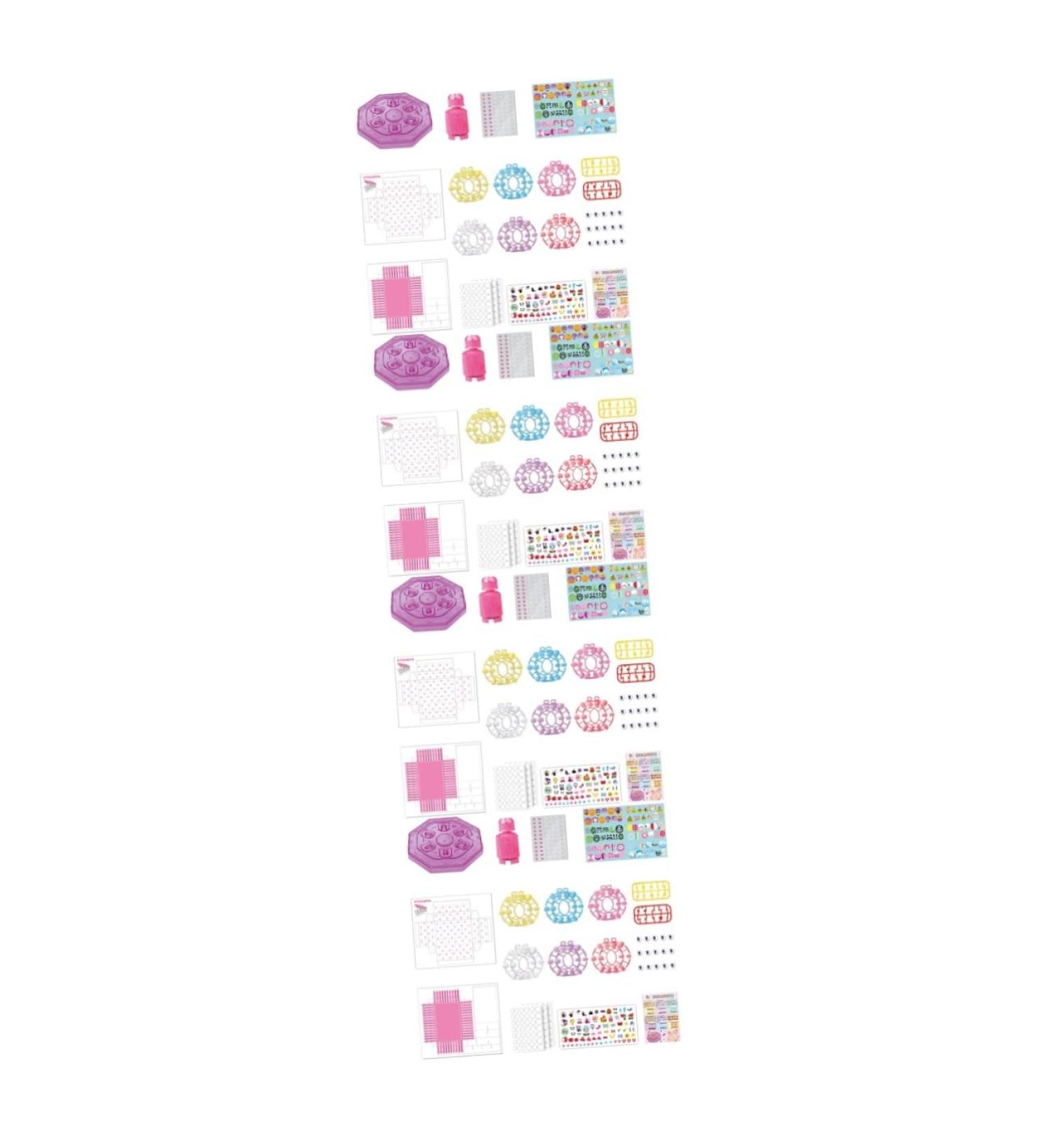 FRCOLOR Kids Nail Kit 4 Sets Children's Nail Art Toys Makeup Toy Nails Kit Glitter Outfit Toddler Suit Fingernail Kit Toys for Toddlers Toddler Girl Nail Stickers Manicure Paper 3d - Buy Online on GoSupps.com