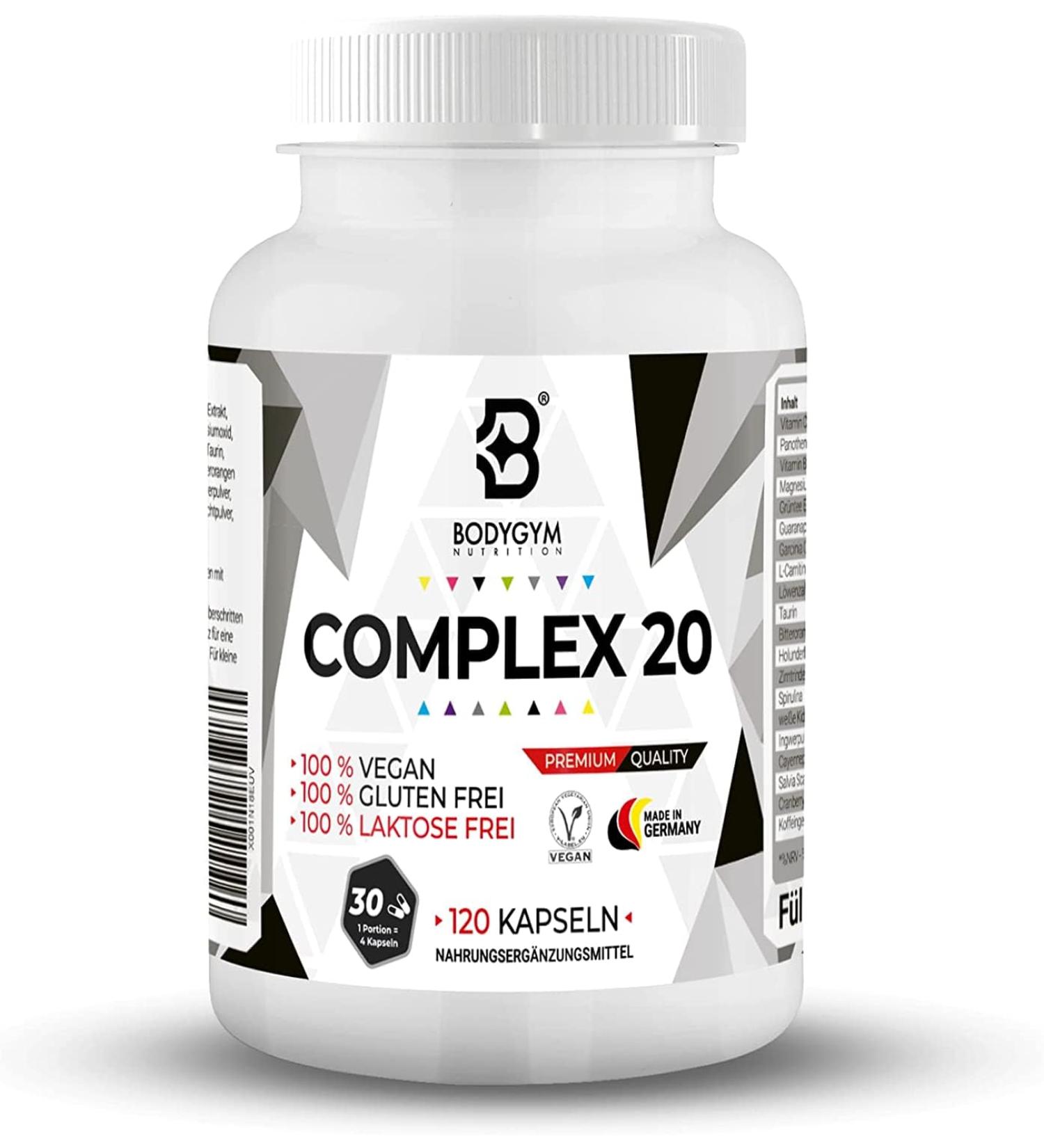 Complex20 Day Formula with Cayenne & L-Carnitine Metabolism Boost with Ginger & Vitamin B6 Made in Germany | International Shipping Available - Buy Online on GoSupps.com