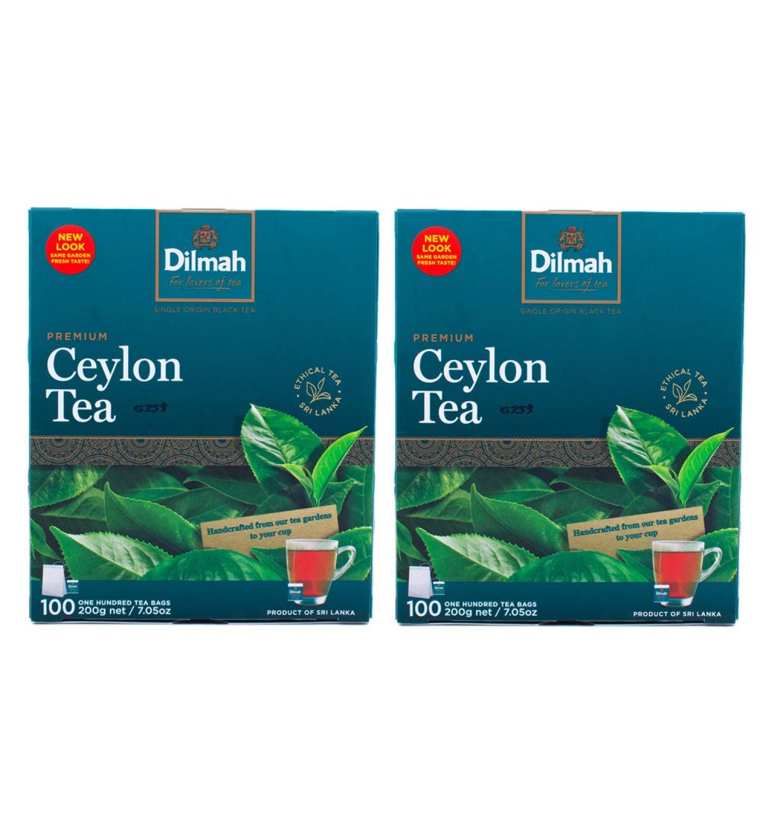 Dilmah Premium 100 Tea Bags x 2 Pack (Total 200 Bags) - Buy Online on GoSupps.com