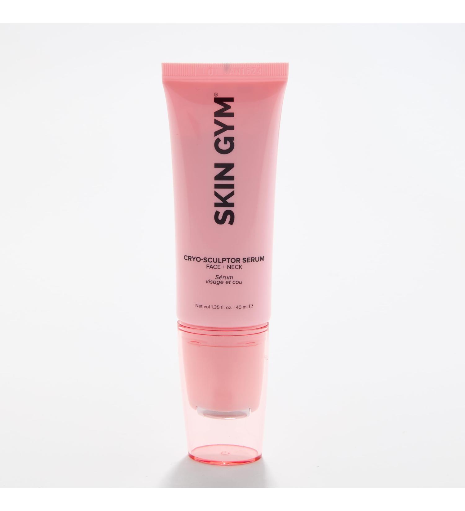 SKIN GYM Anti Puff Eye Roller Serum - Hydrating Anti Aging Neck & Face Serum with Built-In Roller - Remove Fine Lines & Redness - All Skin Types - 1.35 fl oz - Buy Online on GoSupps.com