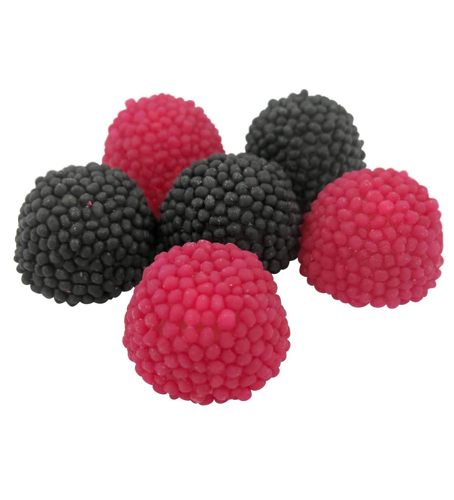 Retro Pic n Mix Sweets - BlackBerry & Raspberry Gums - Wedding / Party Bag 500g