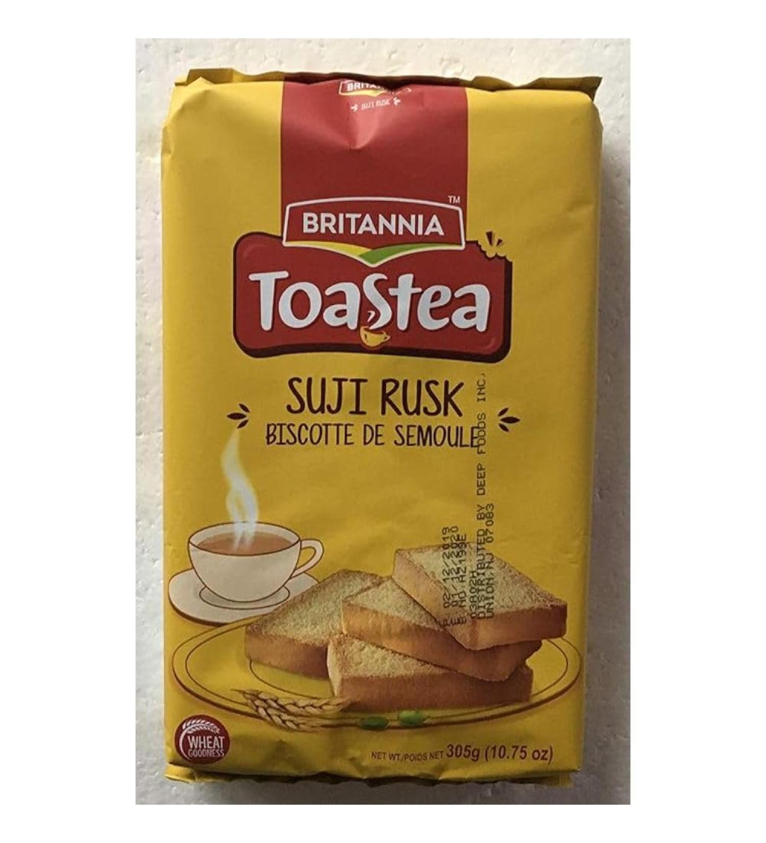BRITANNIA Sooji Toast 305g Wheat Rusk - 12.3oz (Pack of 1) - Buy Online on GoSupps.com