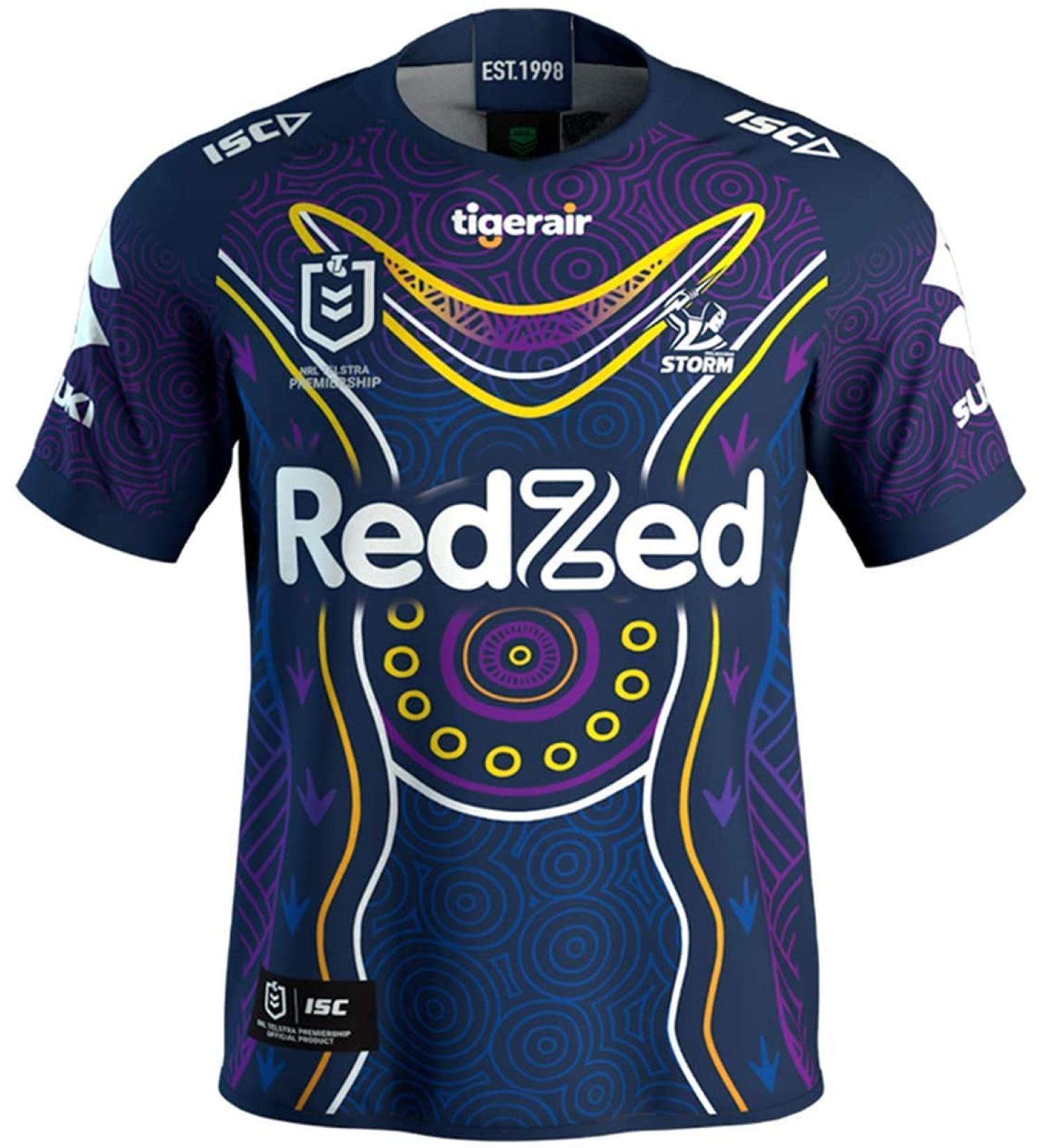 Melbourne Storm Rugby Jersey for Men - Blue, X-Large - Buy Online on GoSupps.com