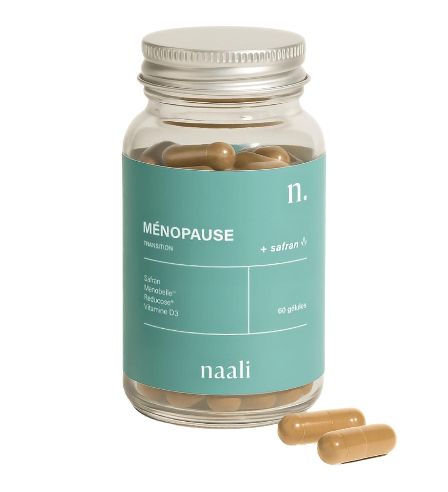 Naali Menopause Transition Capsules Saffron Menobelle Reducose Vitamin D3 Hot flashes Night sweats Food supplements 60 Capsules Treatment 1 Month - Buy Online on GoSupps.com