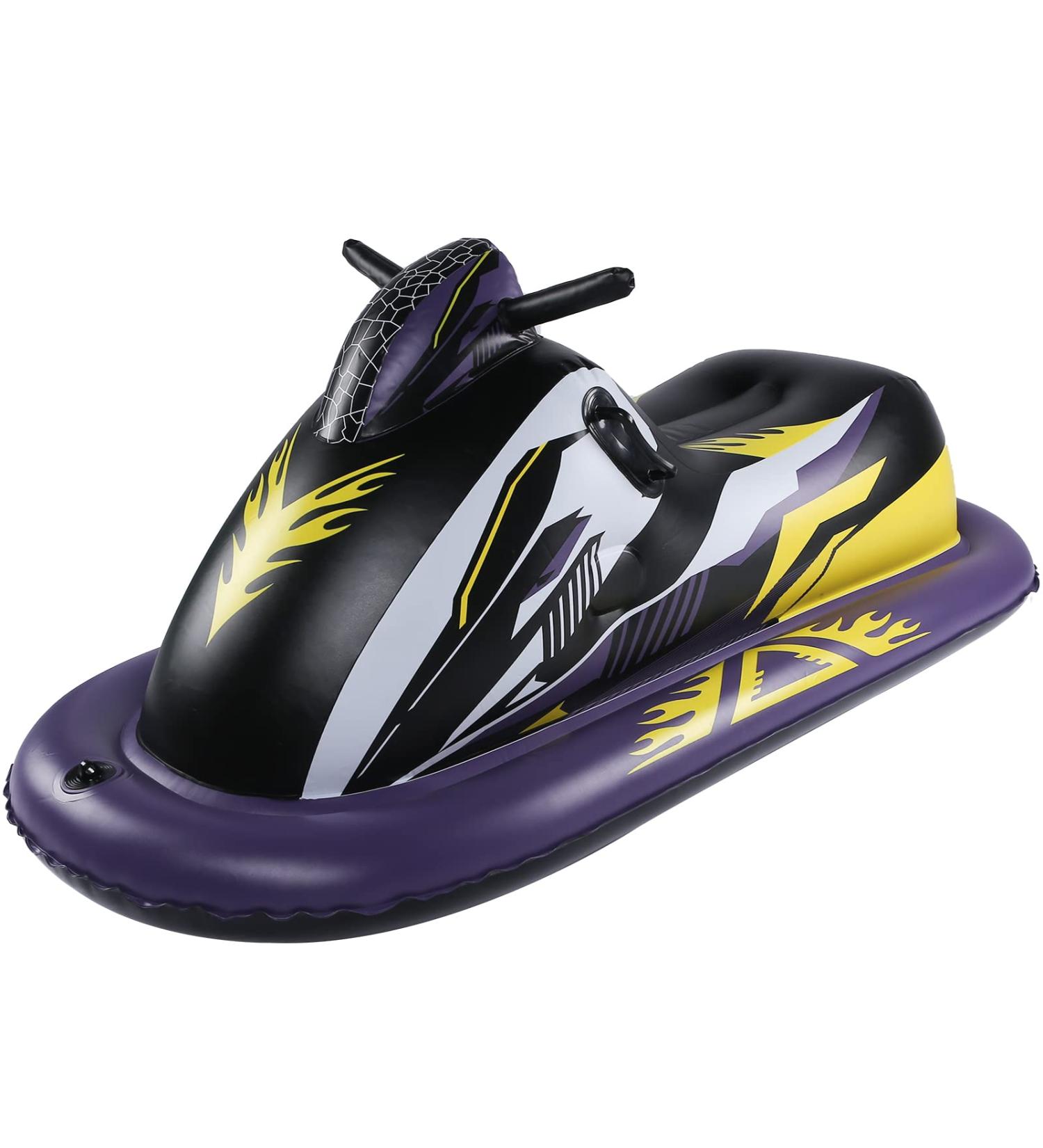 OBABA Snow Tube Inflatable Sled for Kids & Adults - Heavy Duty Large Snow Tubes for Outdoor Sledding | Holiday Christmas Fun - Buy Online on GoSupps.com